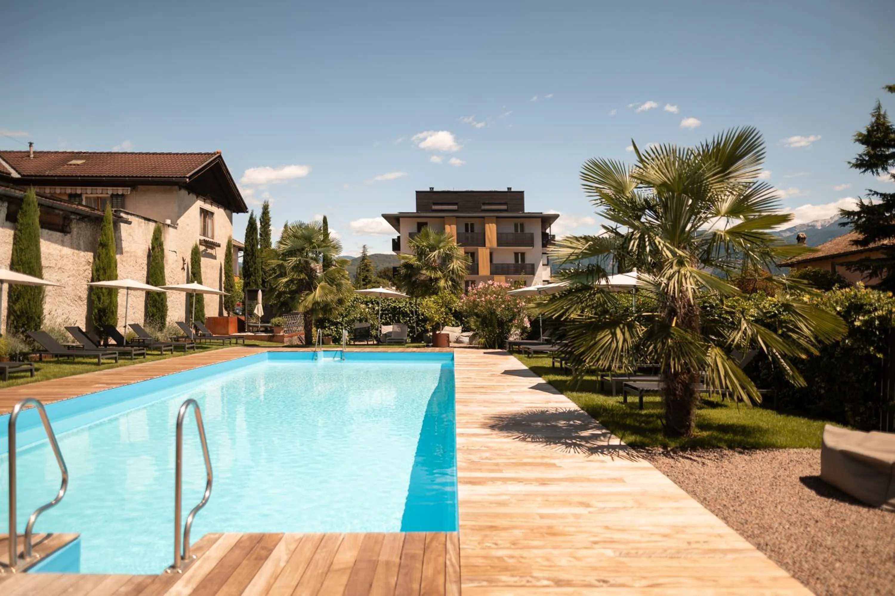Swimming pool in Hotel Traminerhof