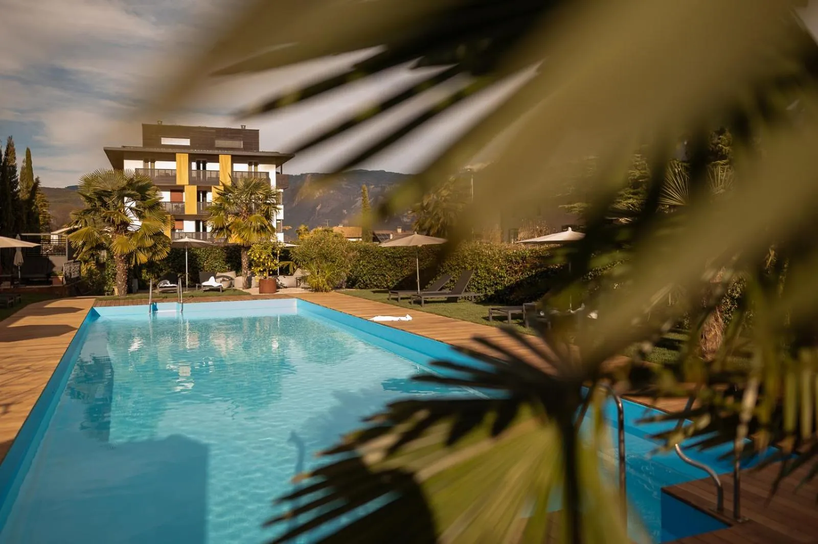 Swimming pool in Hotel Traminerhof