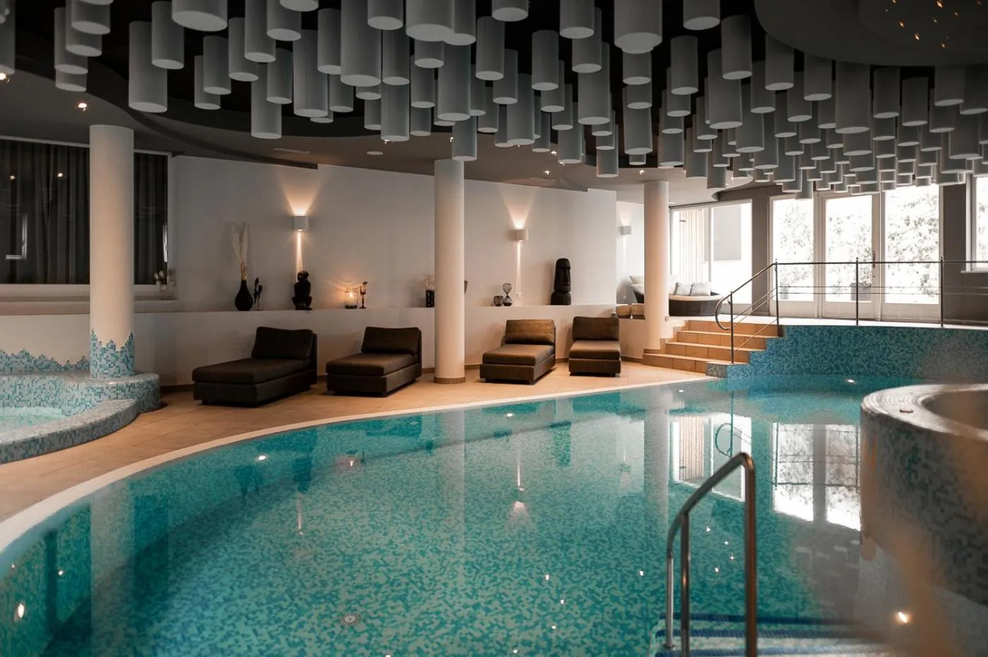 Pool view in Hotel Traminerhof