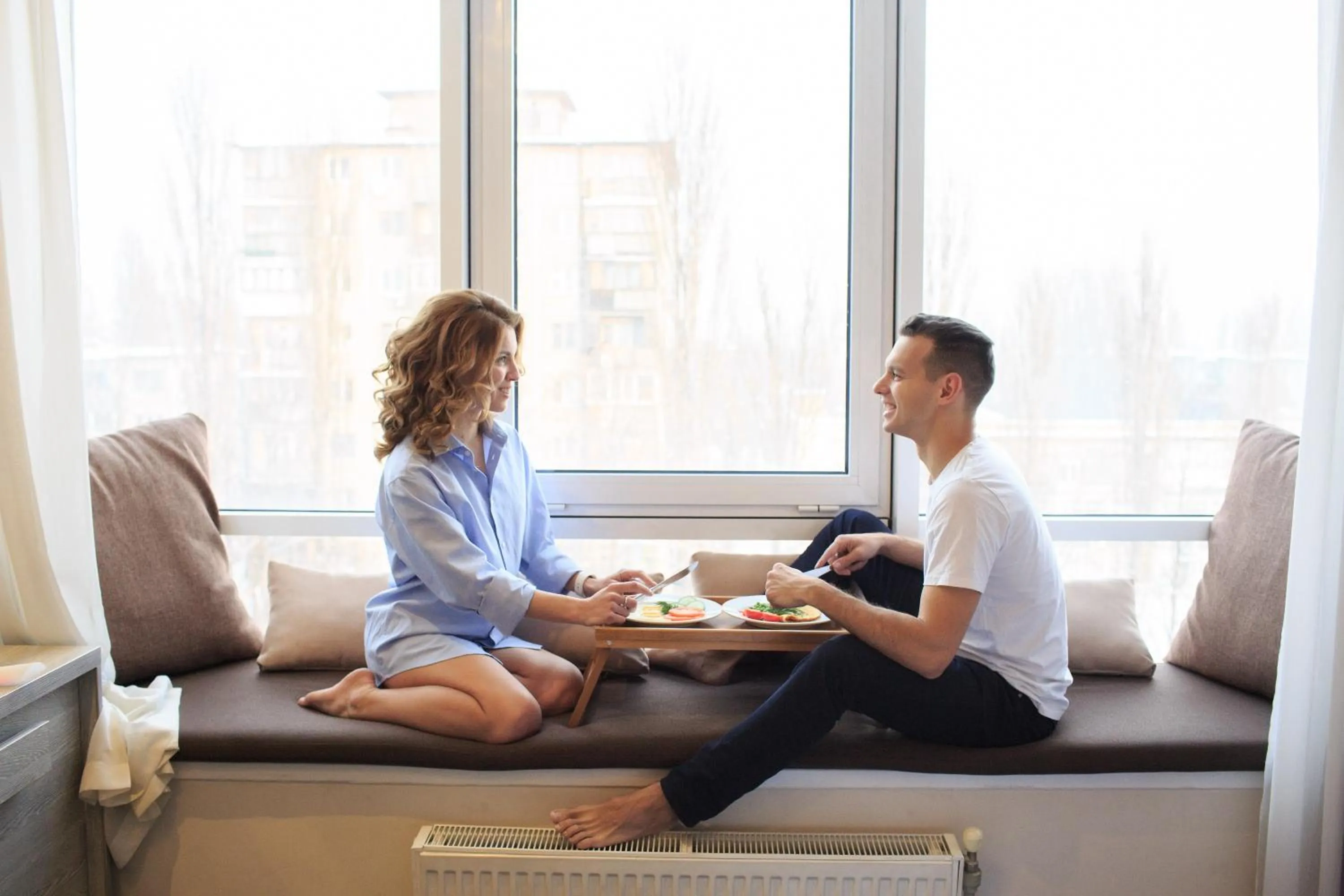 People in Ambassador Plaza