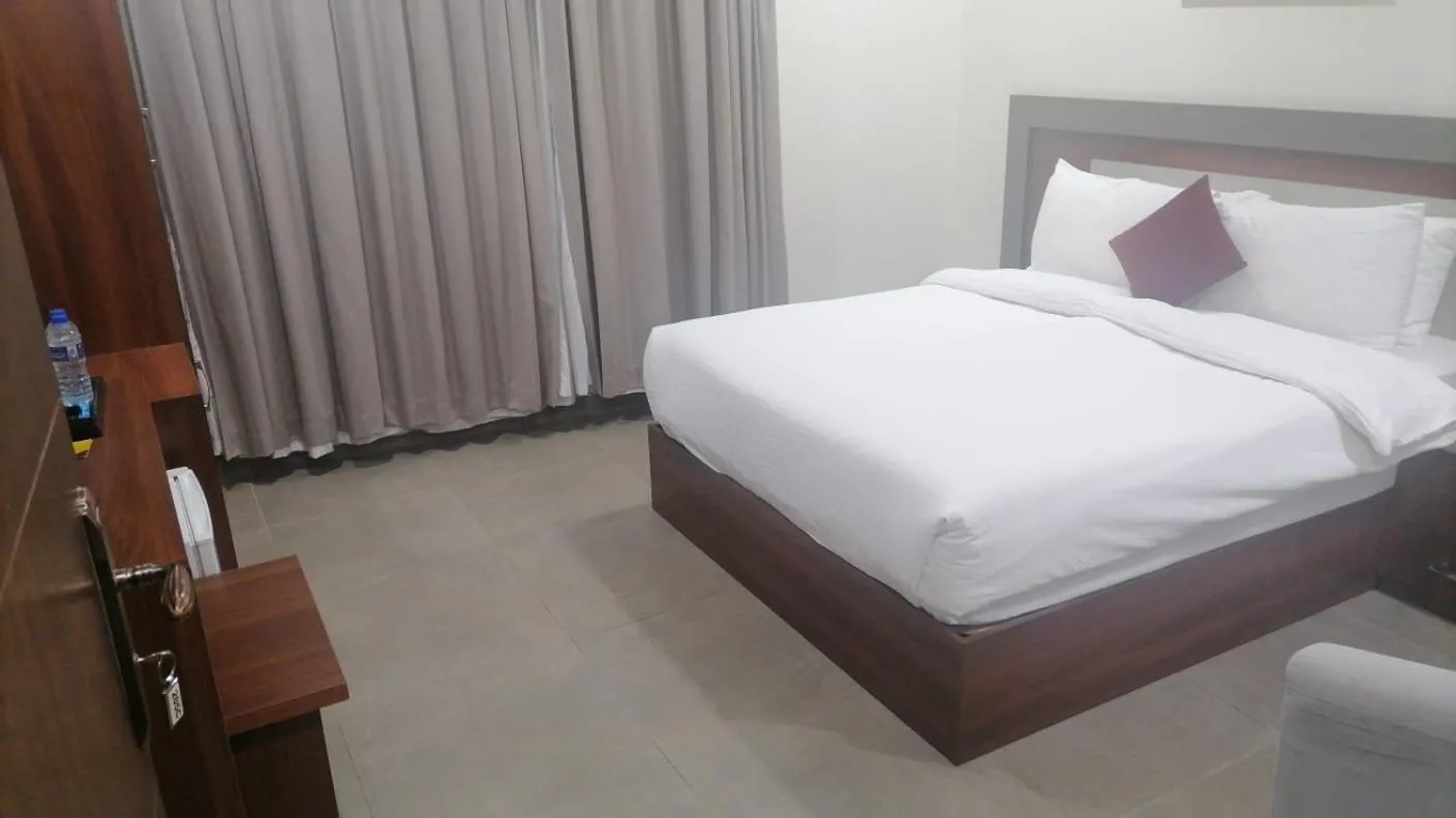 Bed in MY HOTEL Nizwa Residence Hotel Apartments نزوى ريزيدنس للشقق الفندقيه