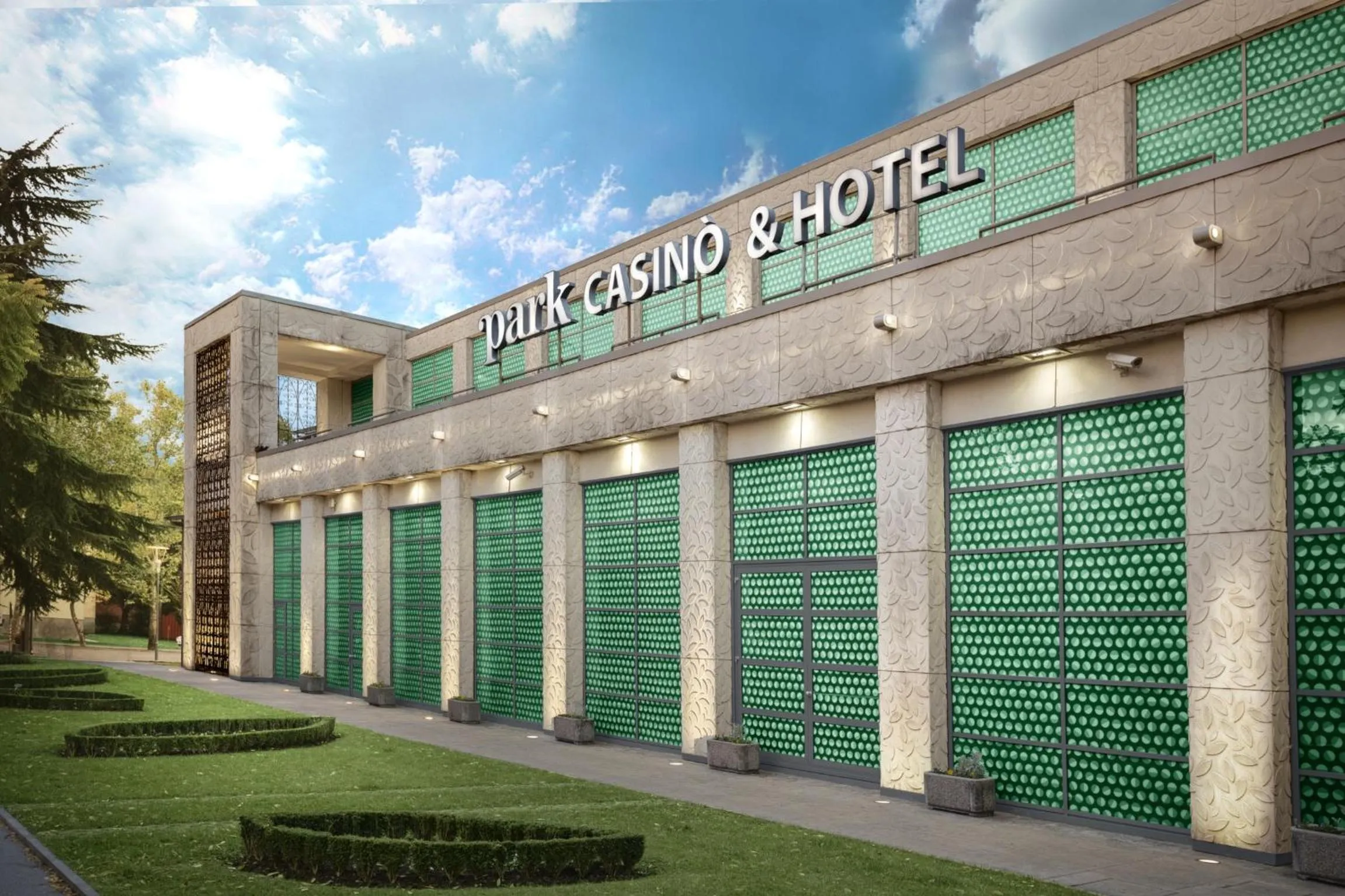 Facade/entrance in Park, Hotel & Entertainment