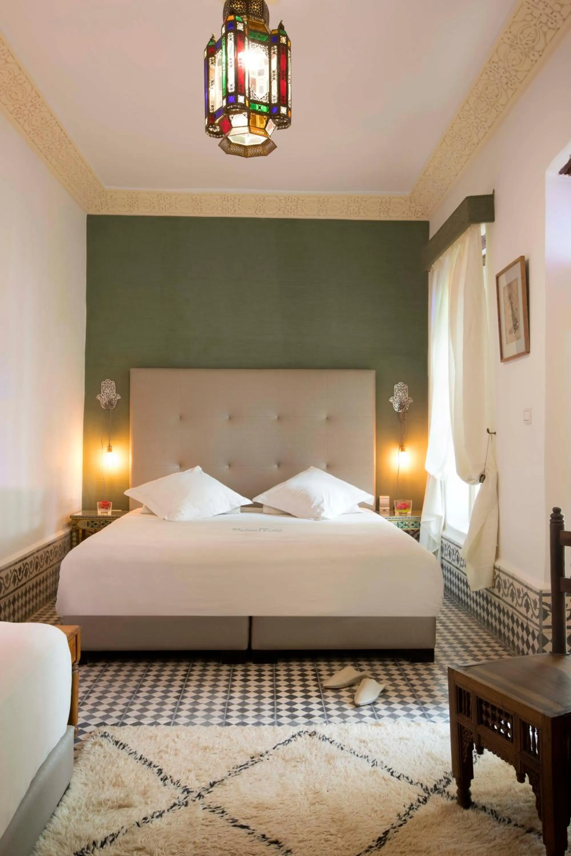 Decorative detail, Bed in Riad Emotion