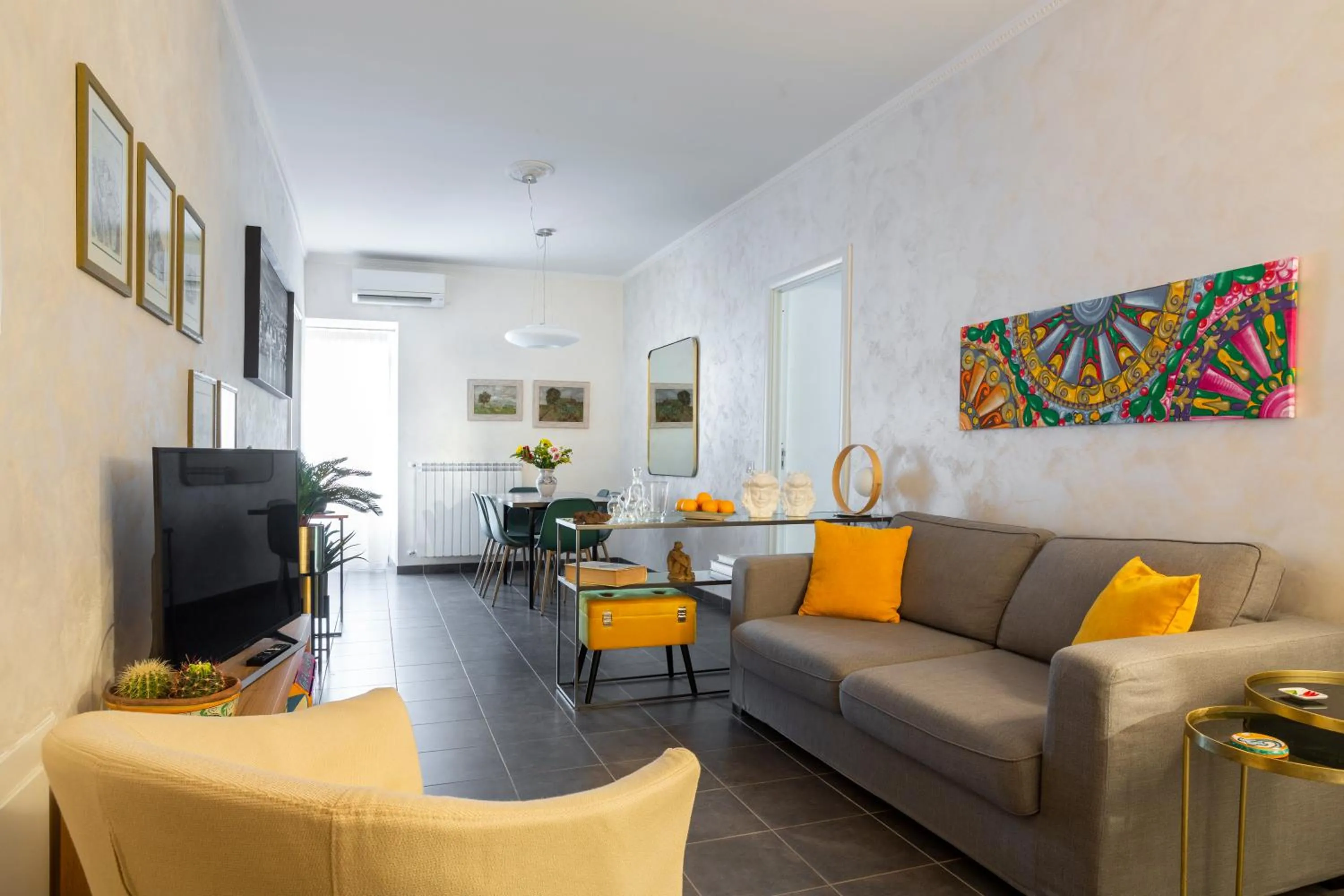 Living room in Suite La Pergola - Centro Storico