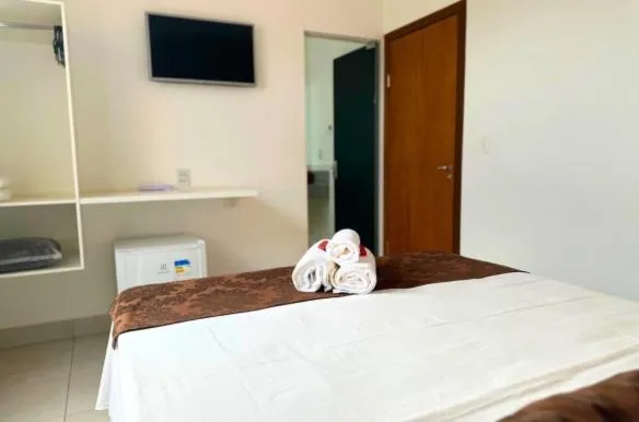 Bed in Shalom Pousada Capitólio