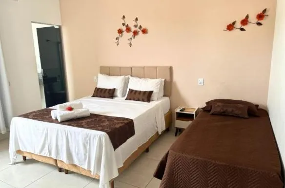 Bed in Shalom Pousada Capitólio