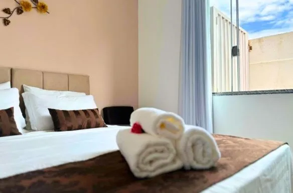 Bed in Shalom Pousada Capitólio