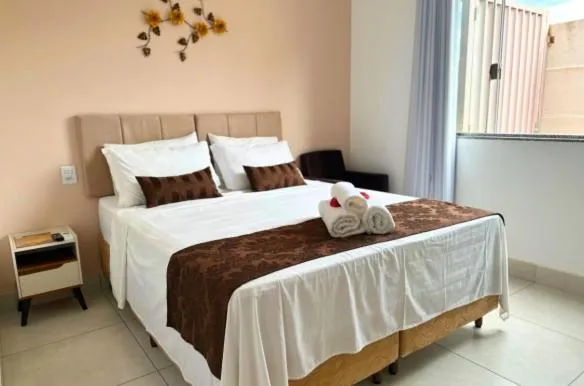 Bed in Shalom Pousada Capitólio