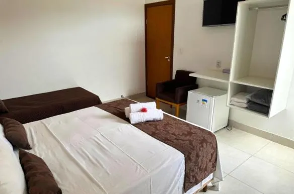 Bed in Shalom Pousada Capitólio