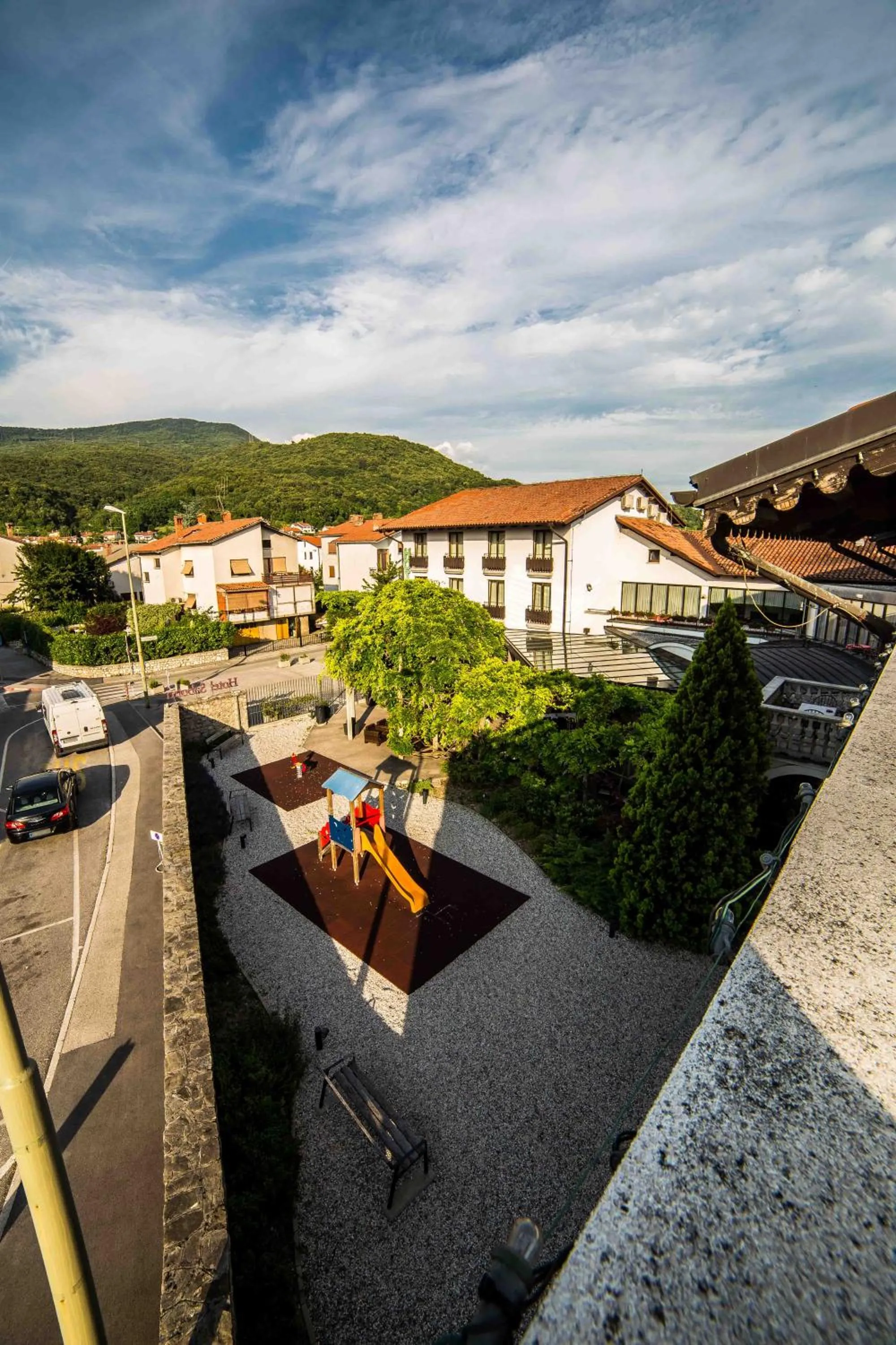 Children play ground in Sabotin, Hotel & Restaurant