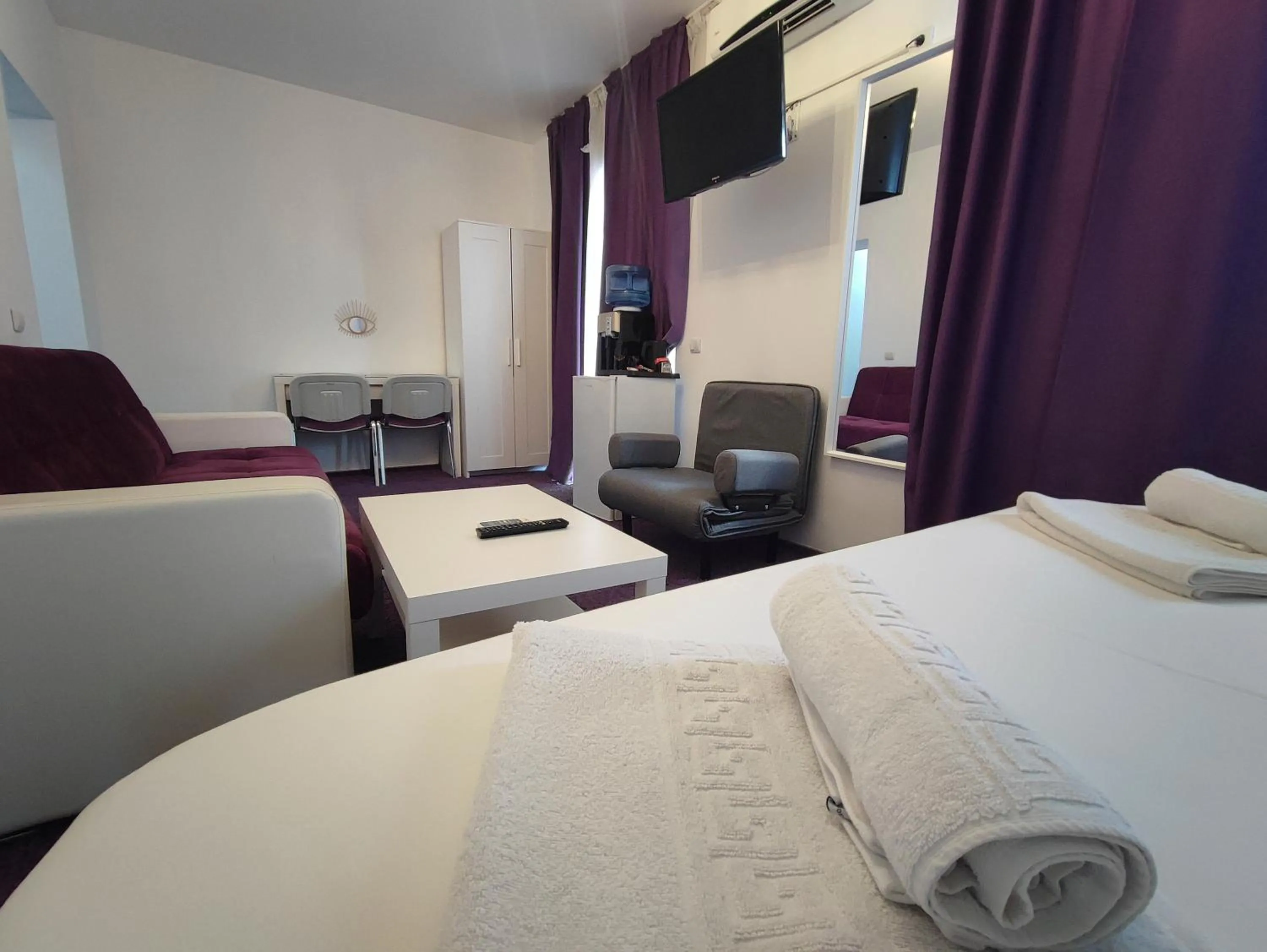 Photo of the whole room, Bed in Iris SMART Boutique Self Check-in 24h