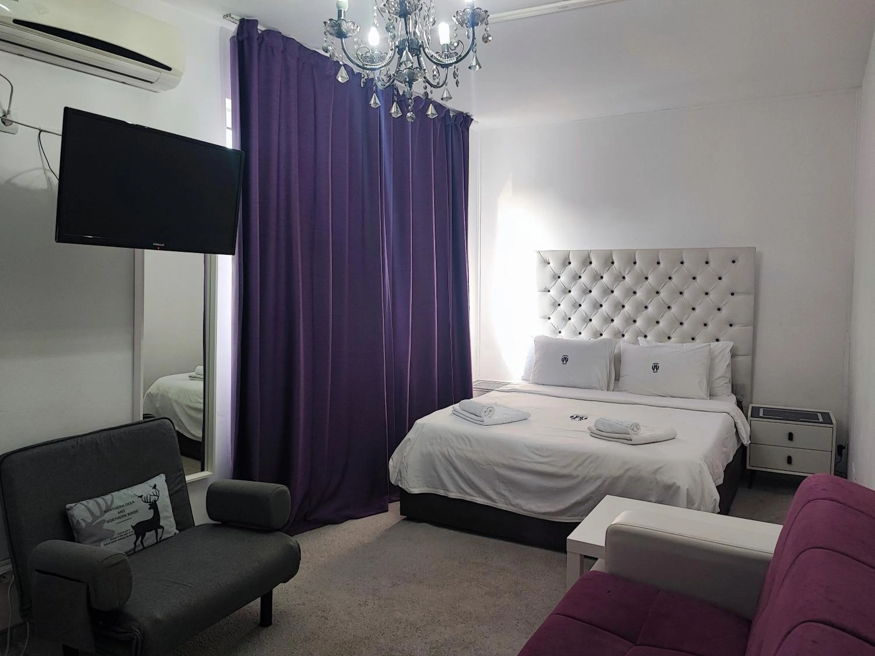 Photo of the whole room, Bed in Iris SMART Boutique Self Check-in 24h