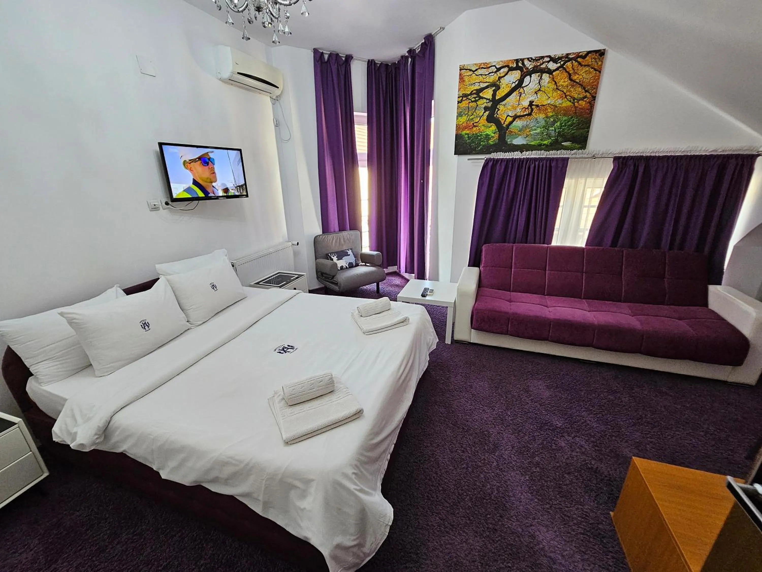 Photo of the whole room, Bed in Iris SMART Boutique Self Check-in 24h