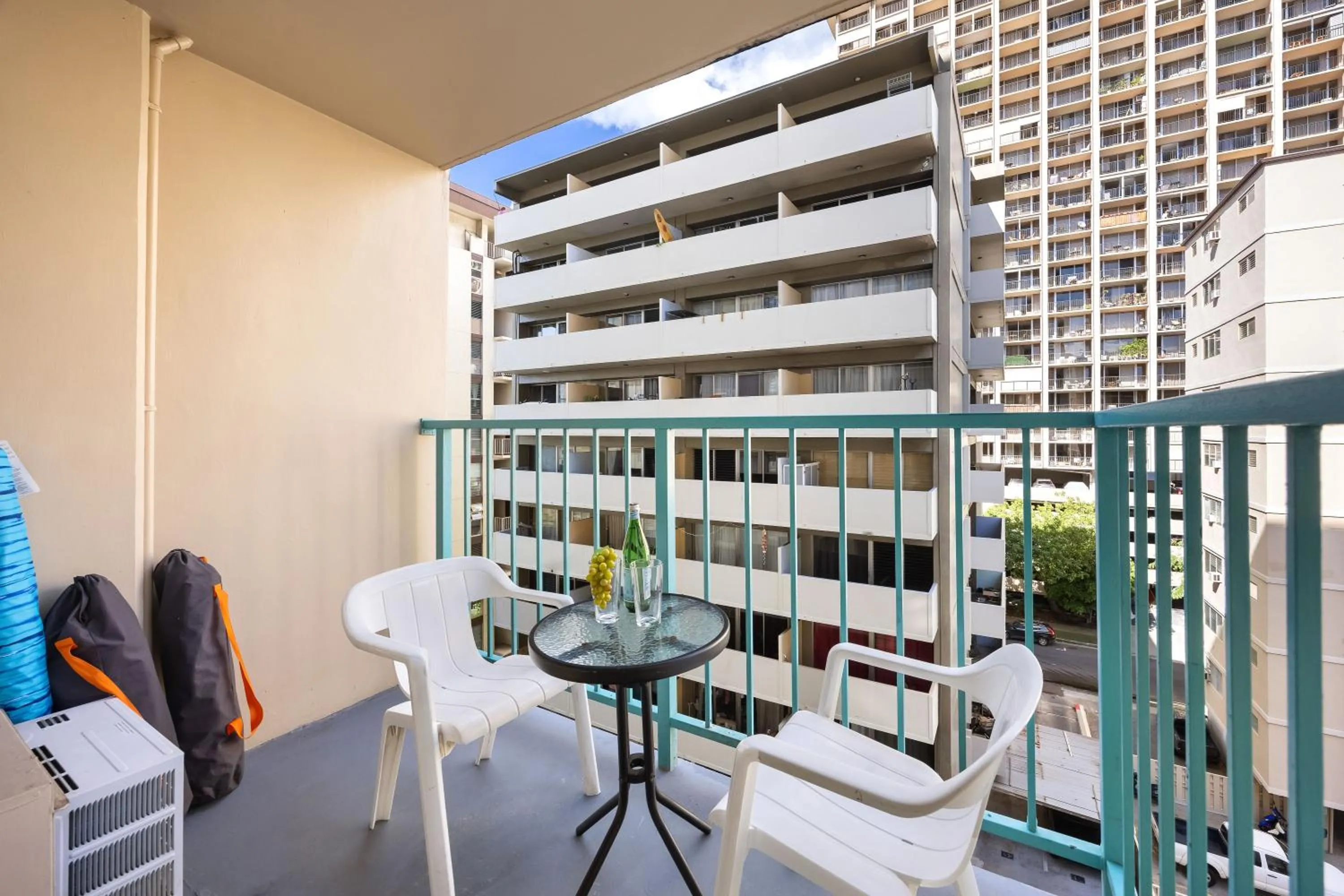 Balcony/Terrace in Renovated Studio with Pool Access at Aloha Surf