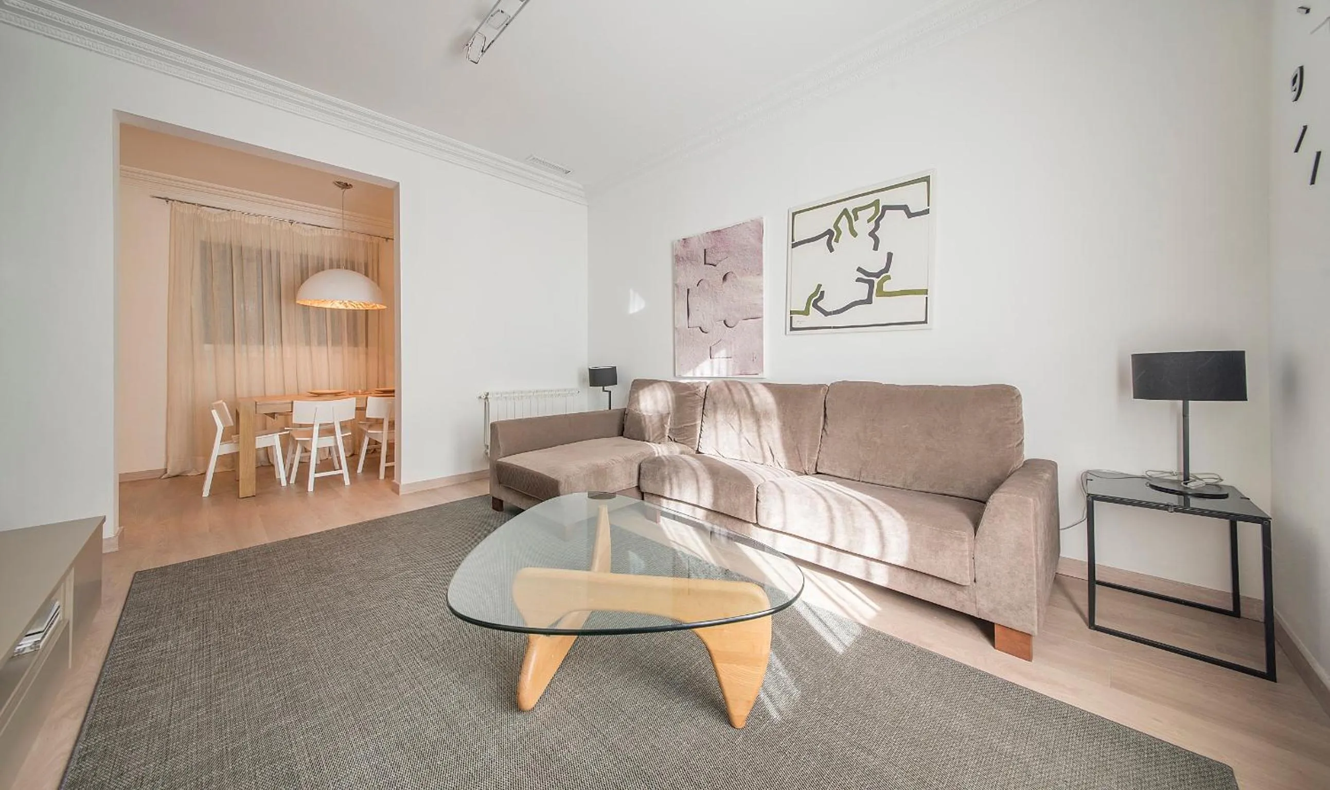 Living room in You Stylish Diagonal Apartments