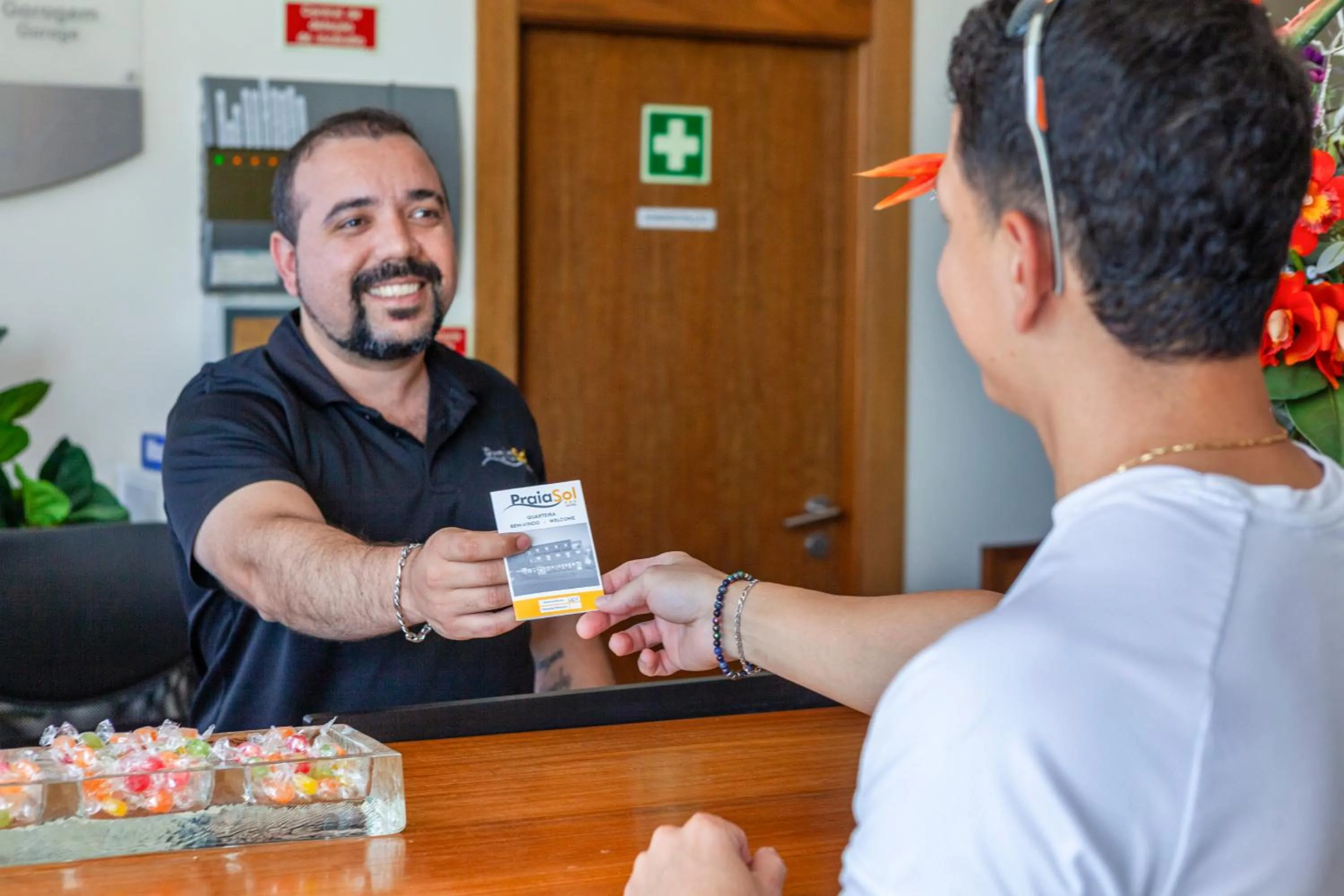 Lobby or reception in Hotel Praia Sol