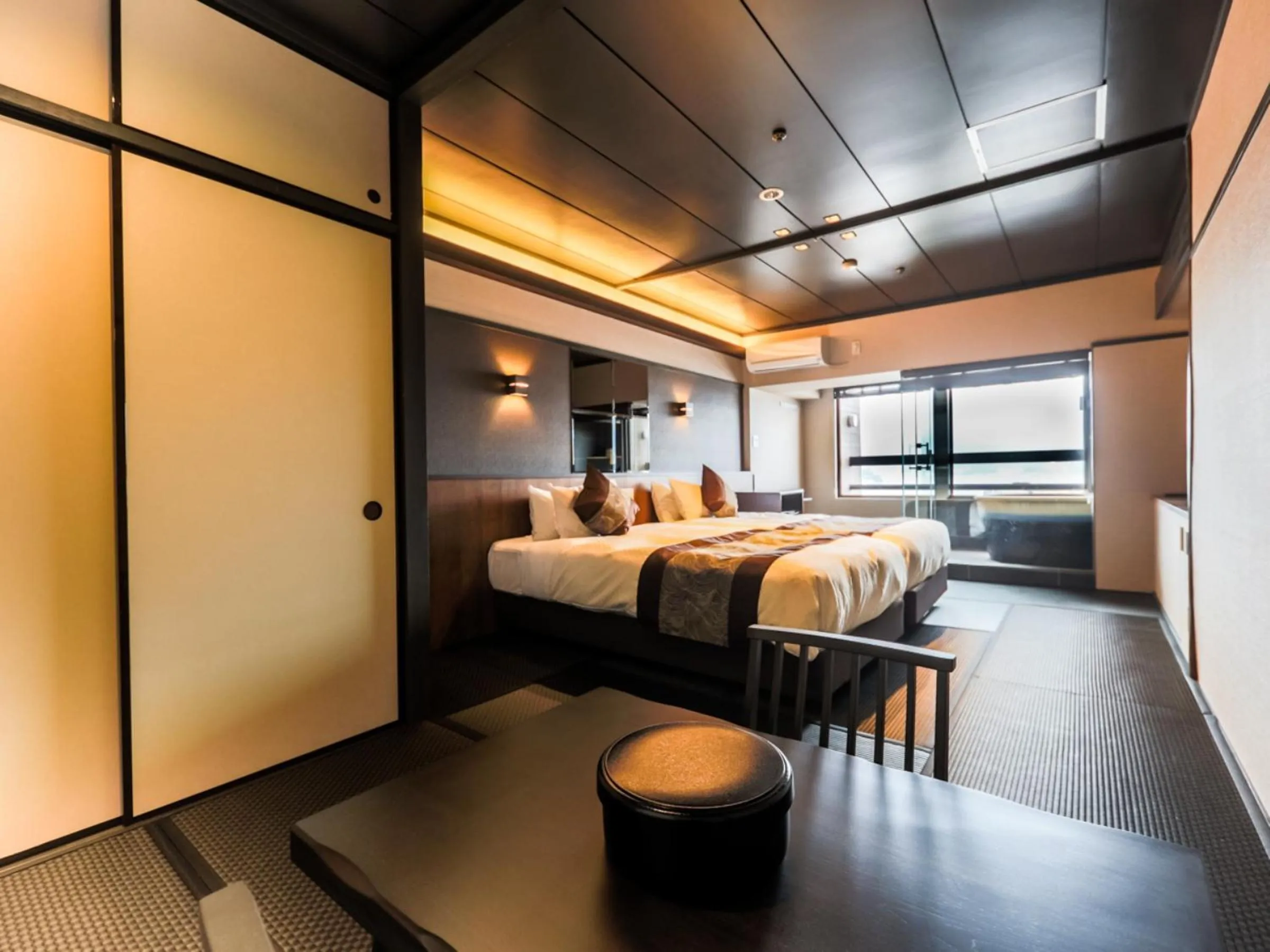 Bed in LiVEMAX RESORT Aki Miyajima