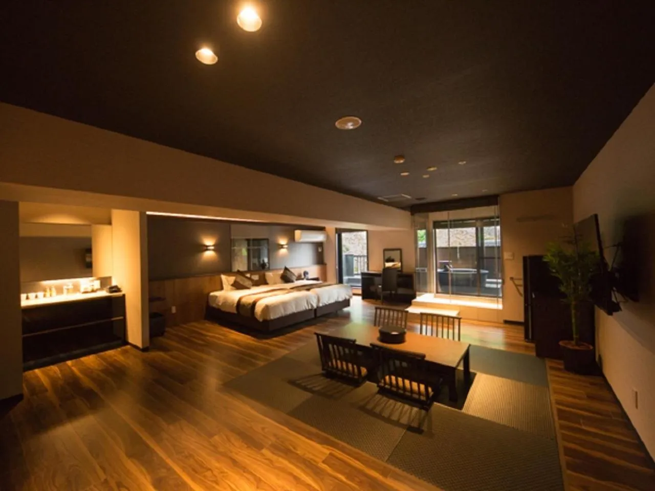 Photo of the whole room, Bed in LiVEMAX RESORT Aki Miyajima