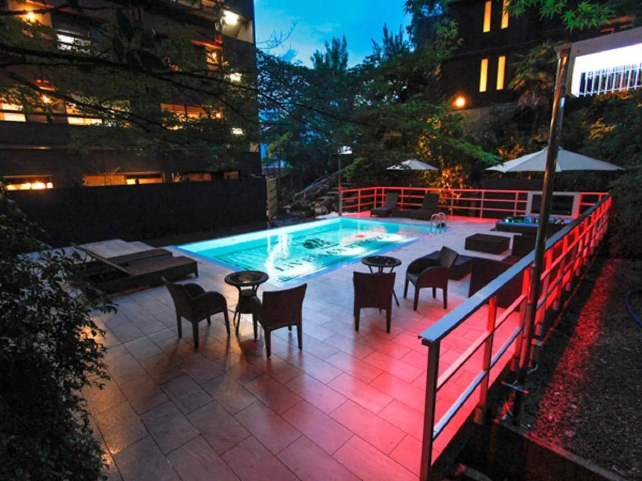 Swimming pool in LiVEMAX RESORT Aki Miyajima