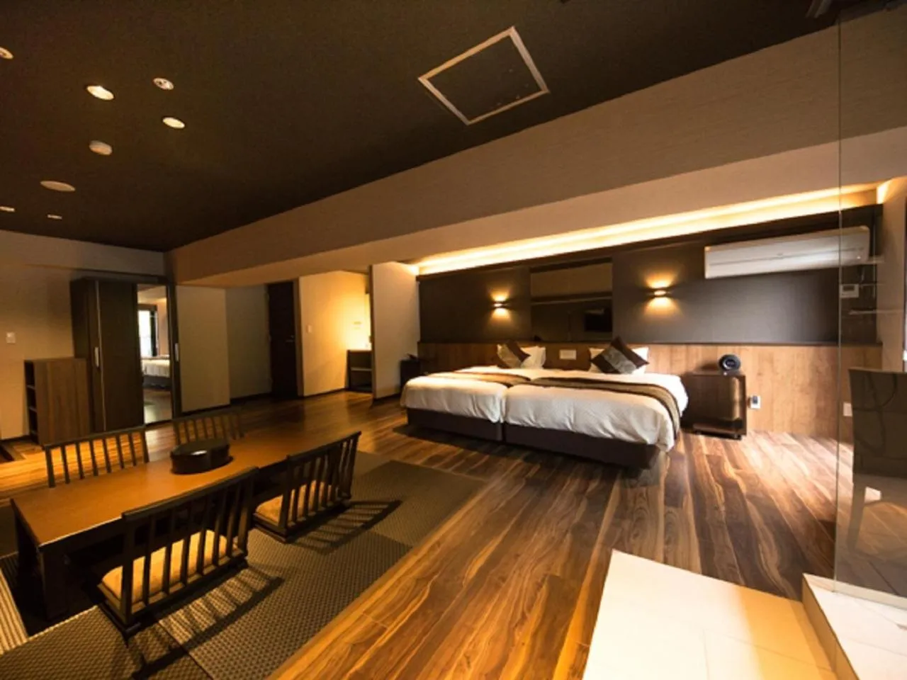 Photo of the whole room, Bed in LiVEMAX RESORT Aki Miyajima