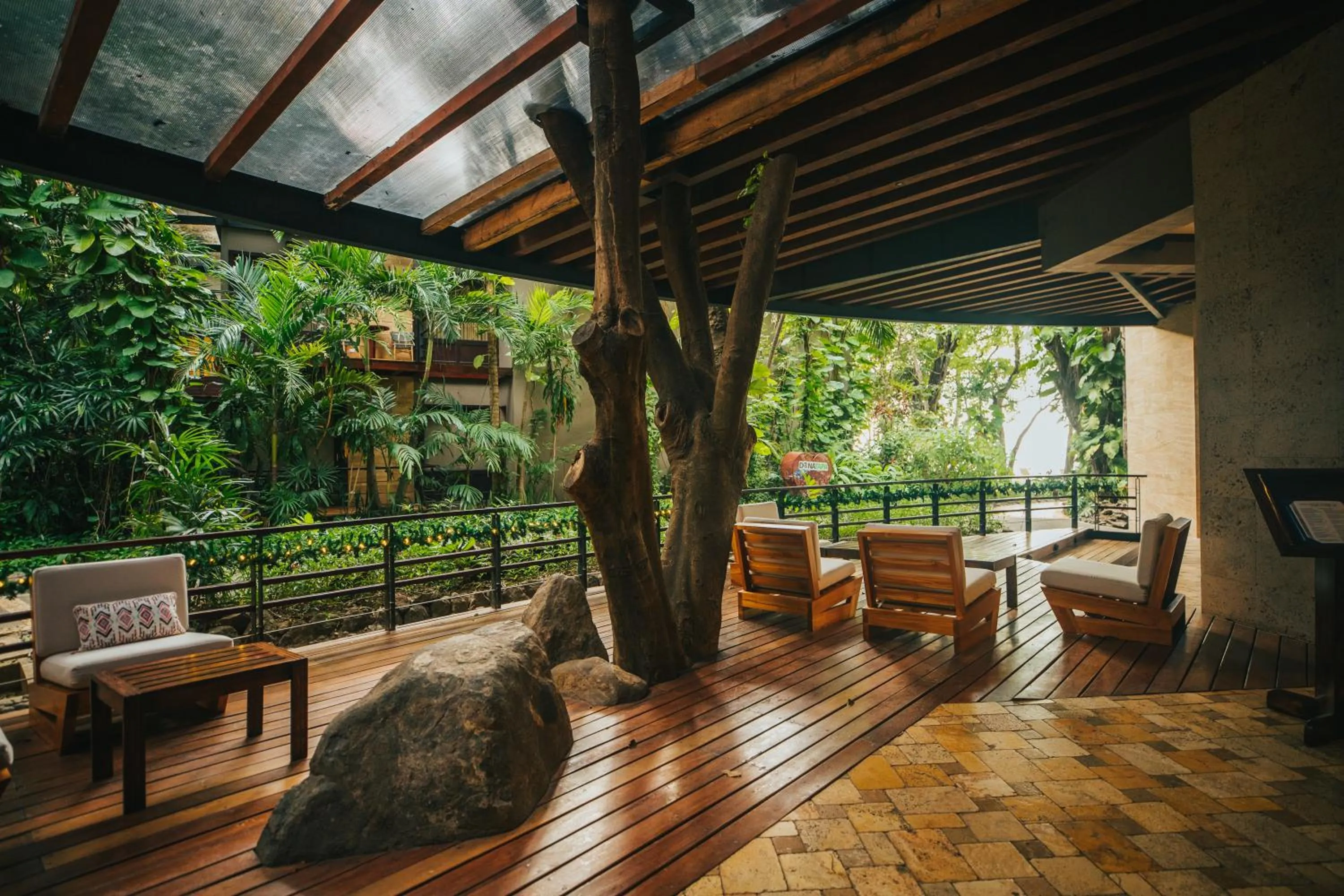 Lobby or reception in Hotel Bosque del Mar Playa Hermosa