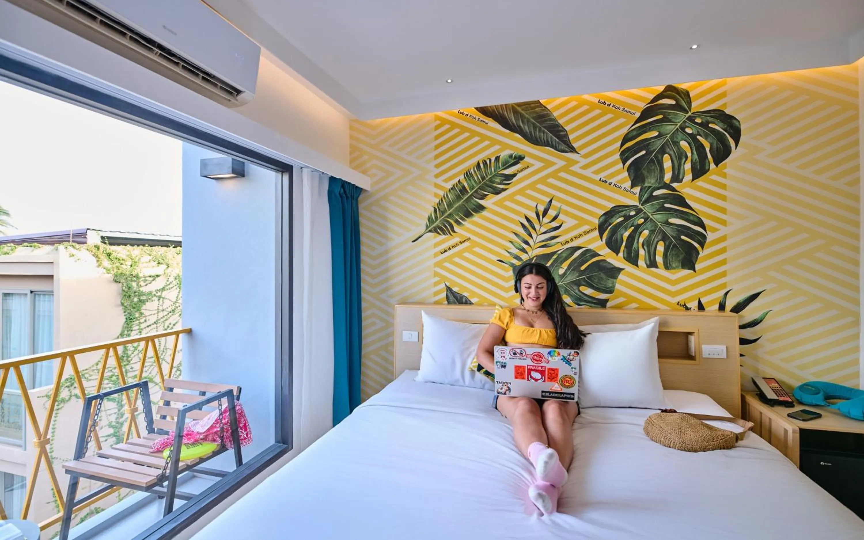 Bed in Lub d Koh Samui Chaweng Beach - Beachfront & Vibrant Social Vibe