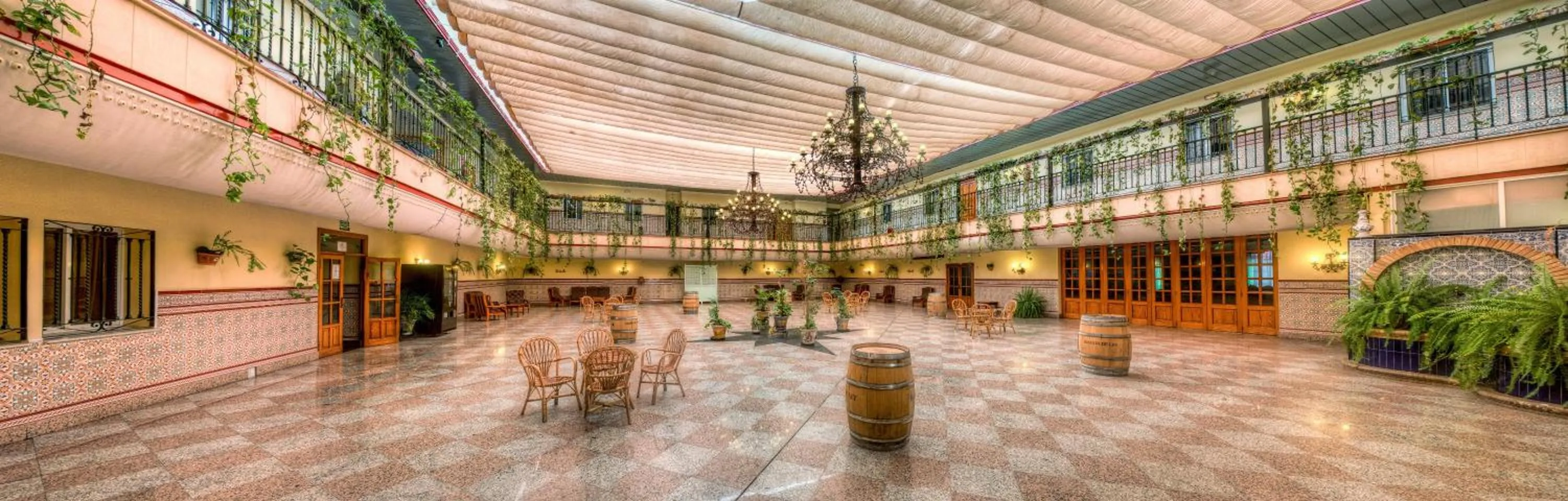 Patio, Lobby/Reception in Hotel Sandra