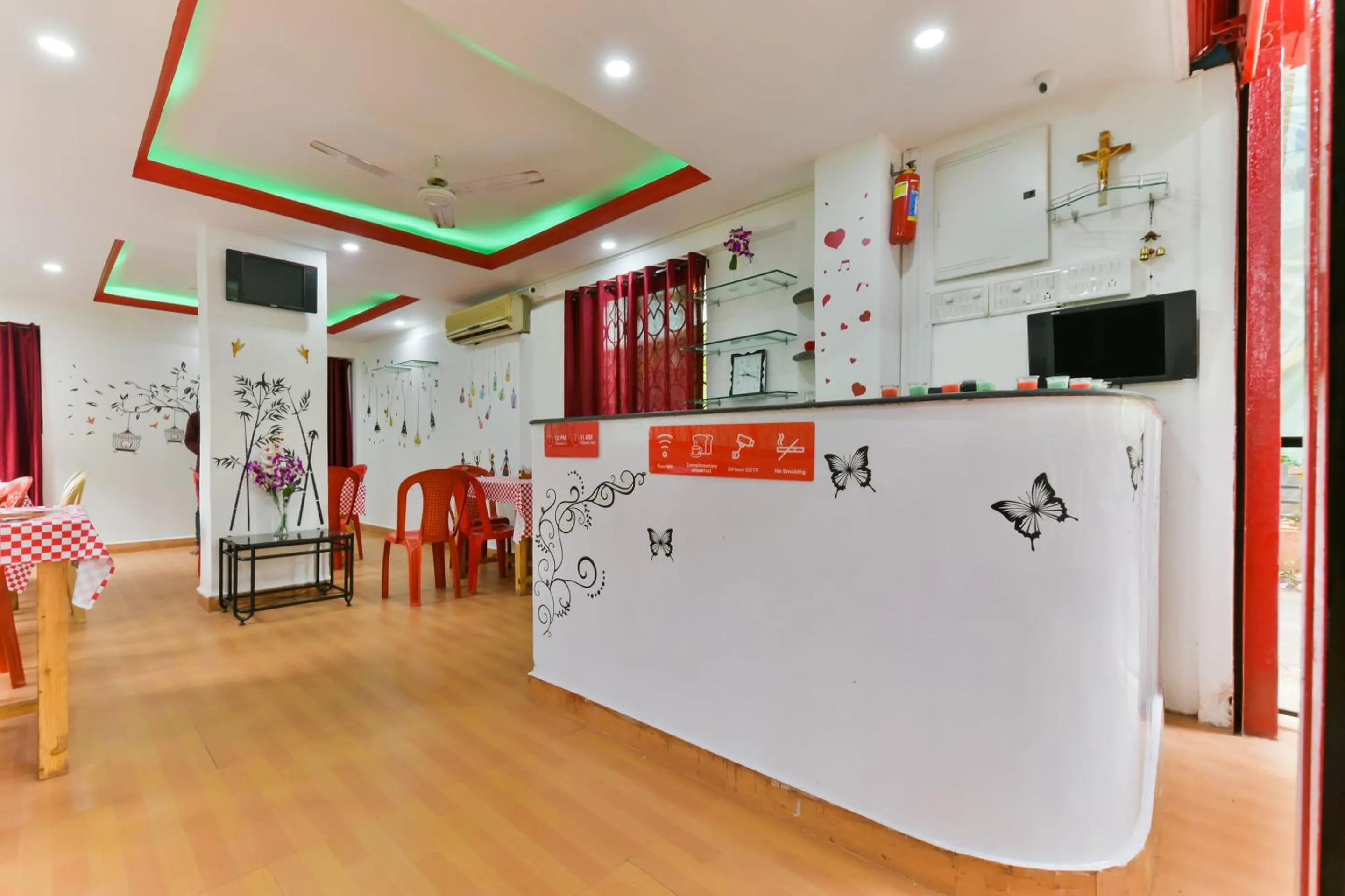 Lobby or reception in Hotel O Route Near Calangute Beach