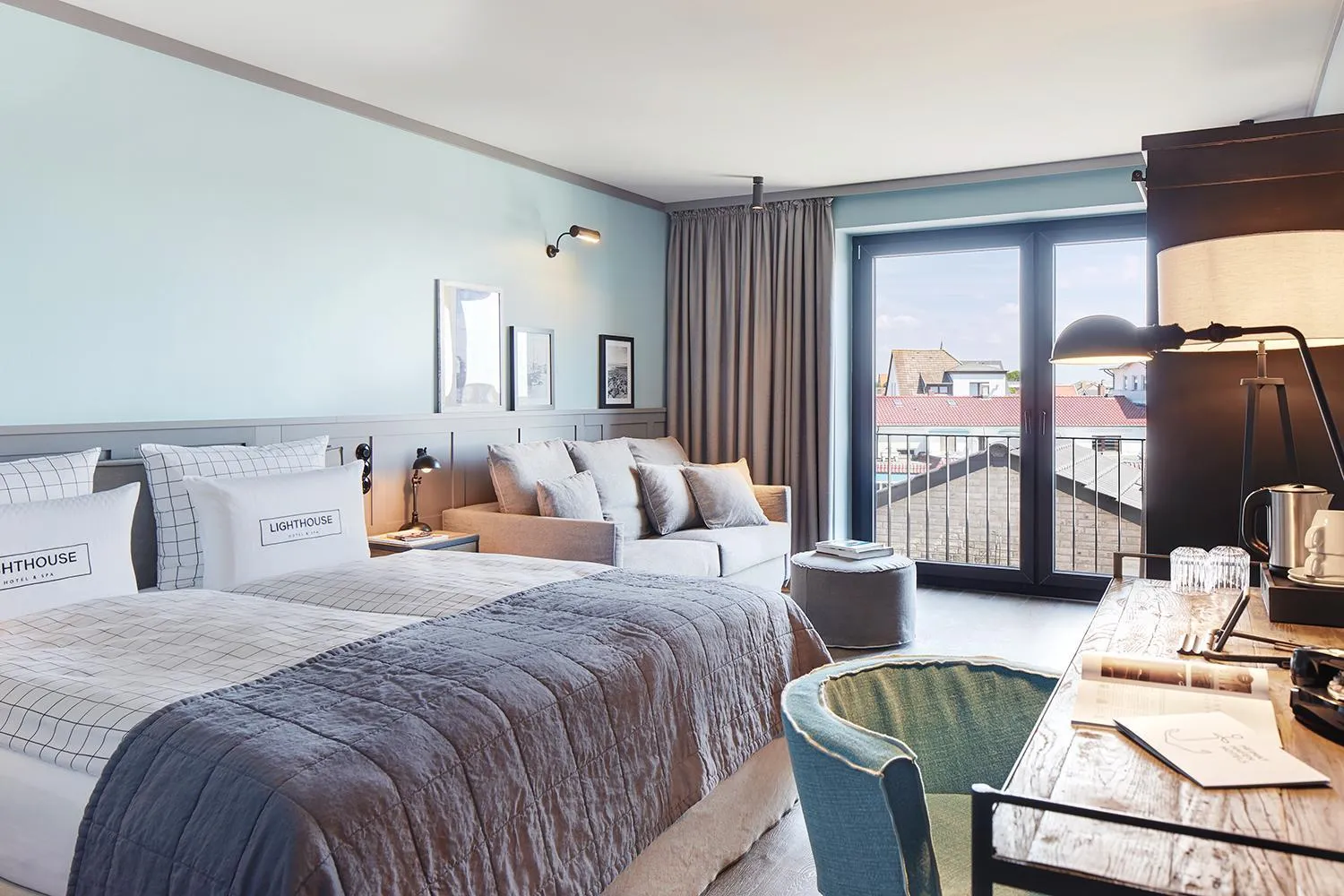 Bed in Lighthouse Hotel & Spa