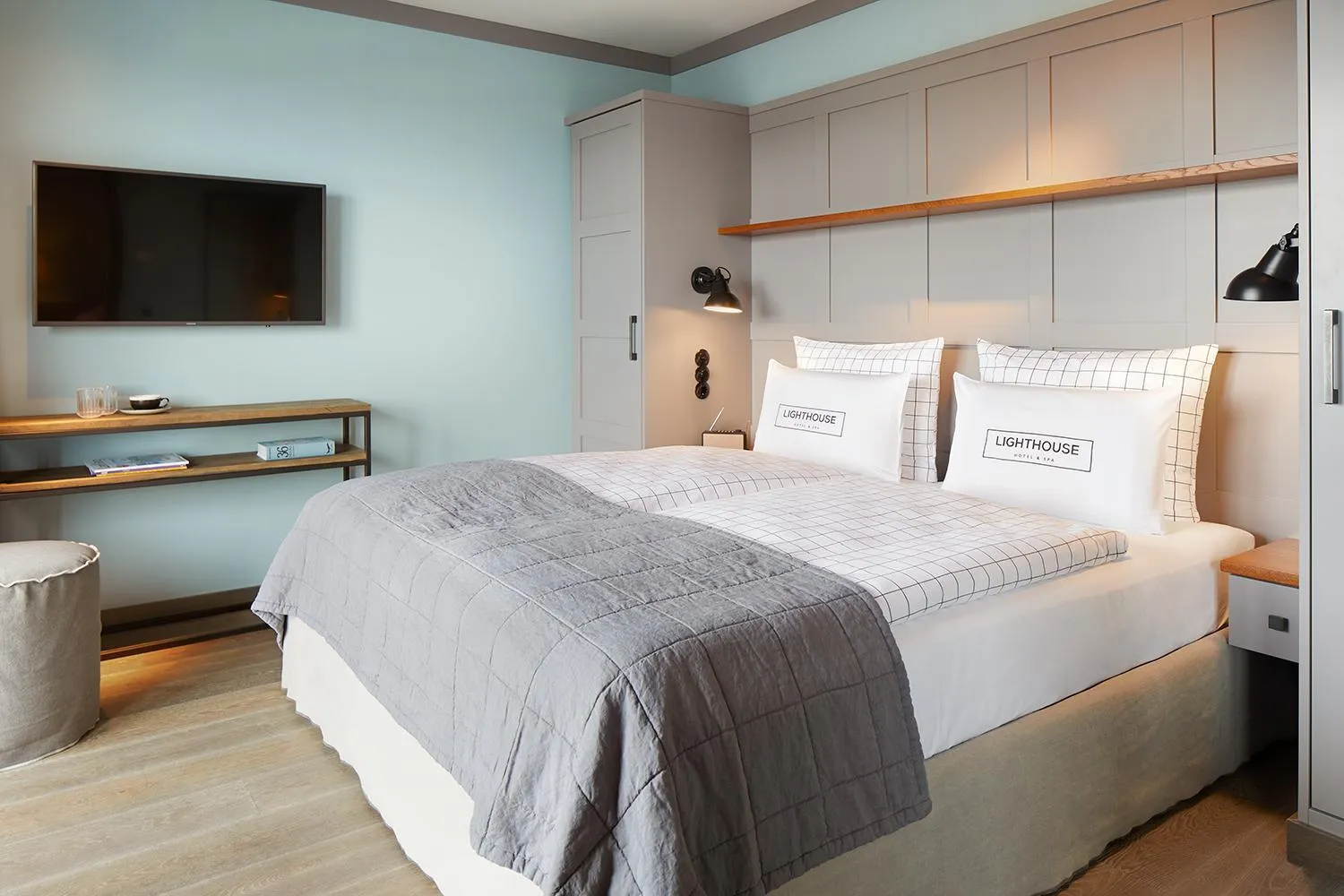 Bed in Lighthouse Hotel & Spa