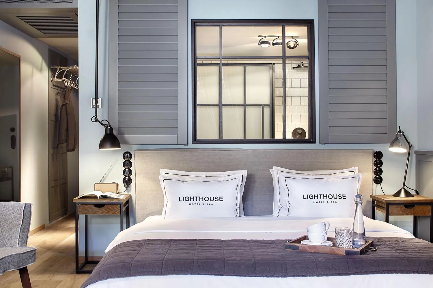 Bed in Lighthouse Hotel & Spa