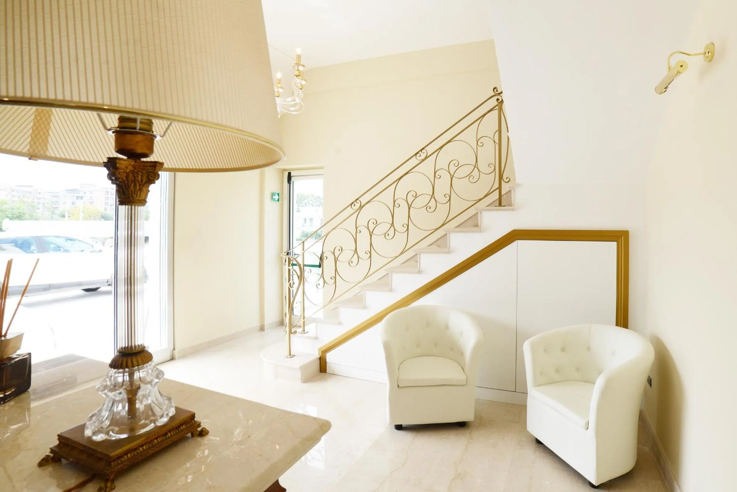 Lobby or reception in Grand Hotel Royal