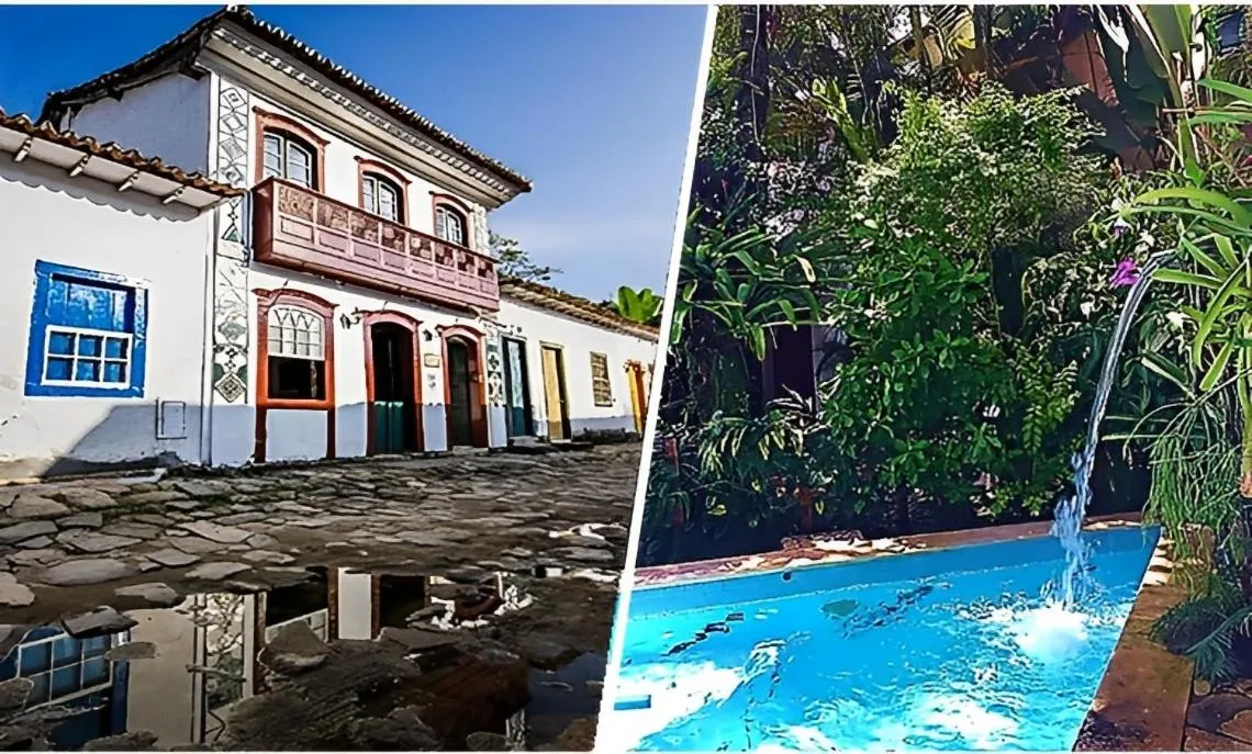 Property building in Pousada Arte Colonial - Casarão Histórico do Séc XVIII - Lancha Própria