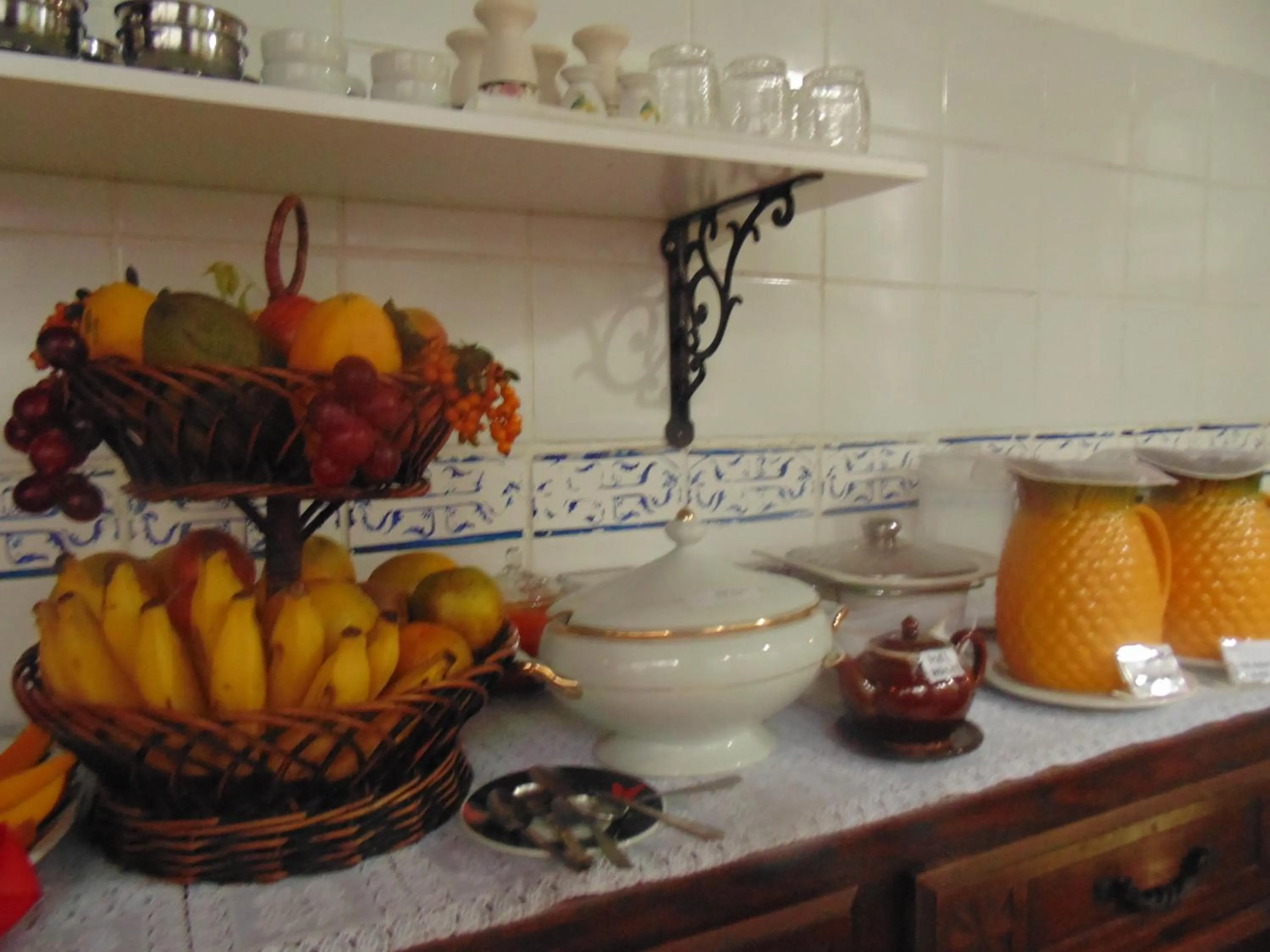 Kitchen or kitchenette in Pousada Arte Colonial - Casarão Histórico do Séc XVIII - Lancha Própria