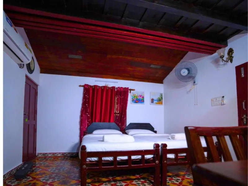 Bed in Anamala Serenity Homestay Kerala