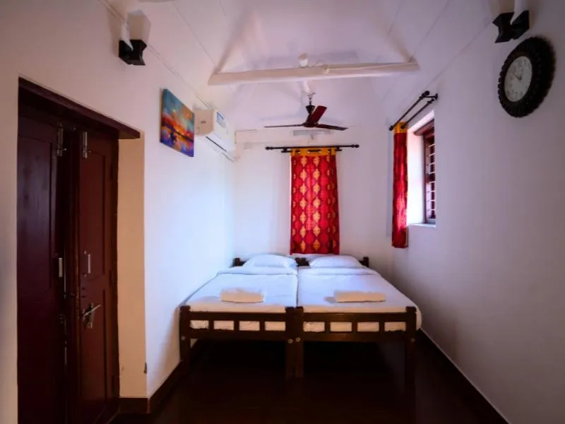 Bed in Anamala Serenity Homestay Kerala