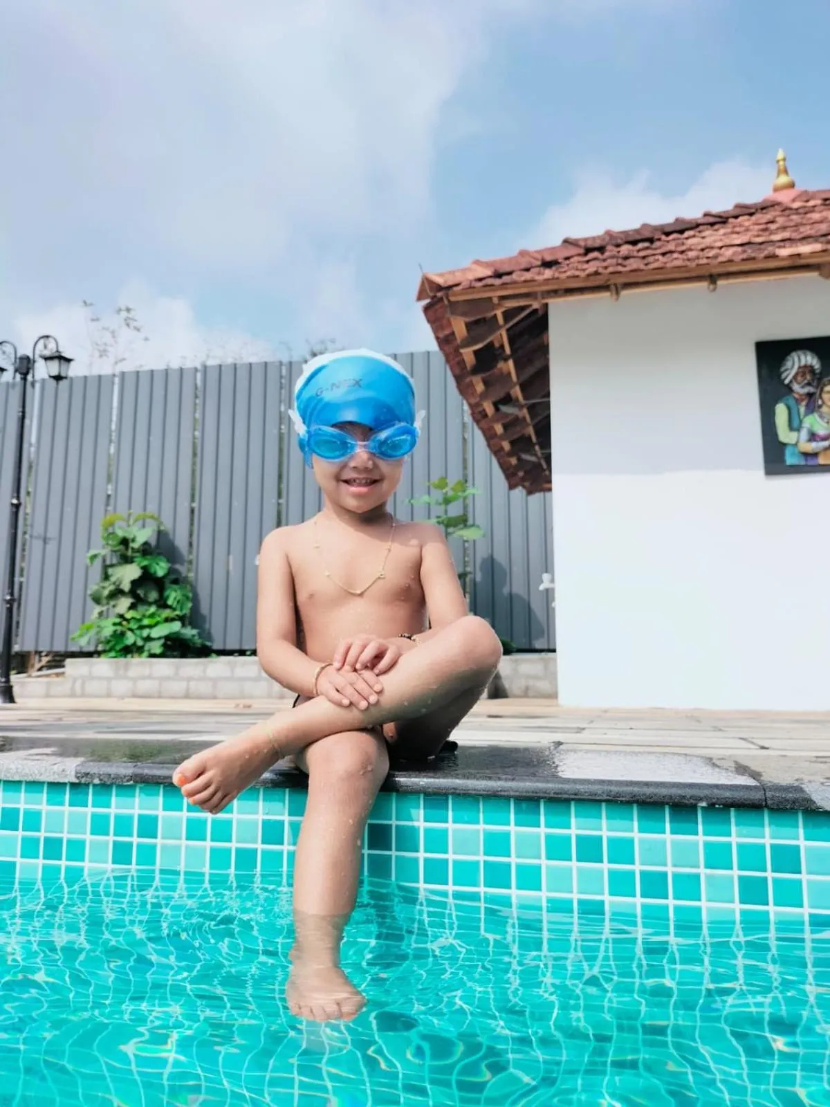 Swimming pool in Anamala Serenity Homestay Kerala