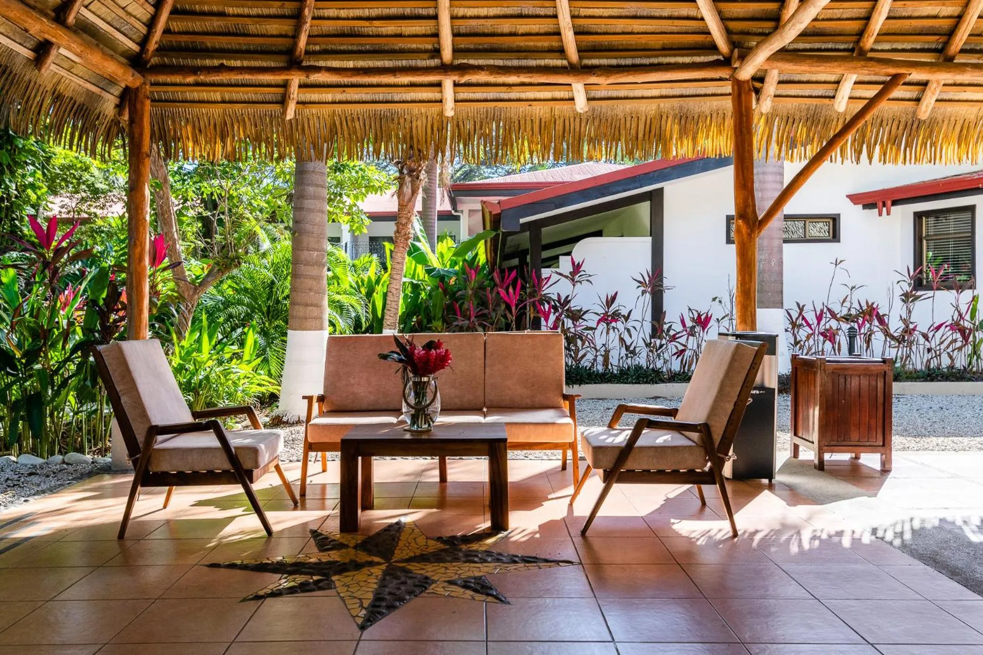 Patio in Bahia del Sol Beach front Boutique Hotel