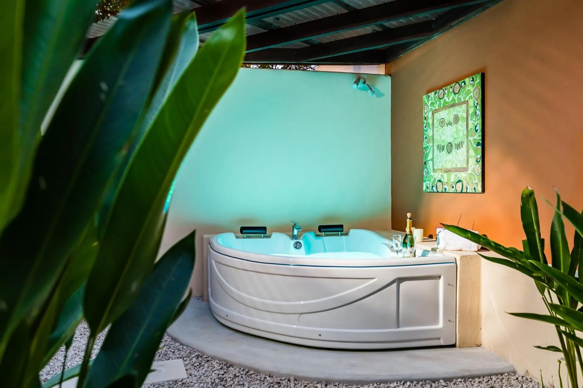 Hot Tub in Bahia del Sol Beach front Boutique Hotel