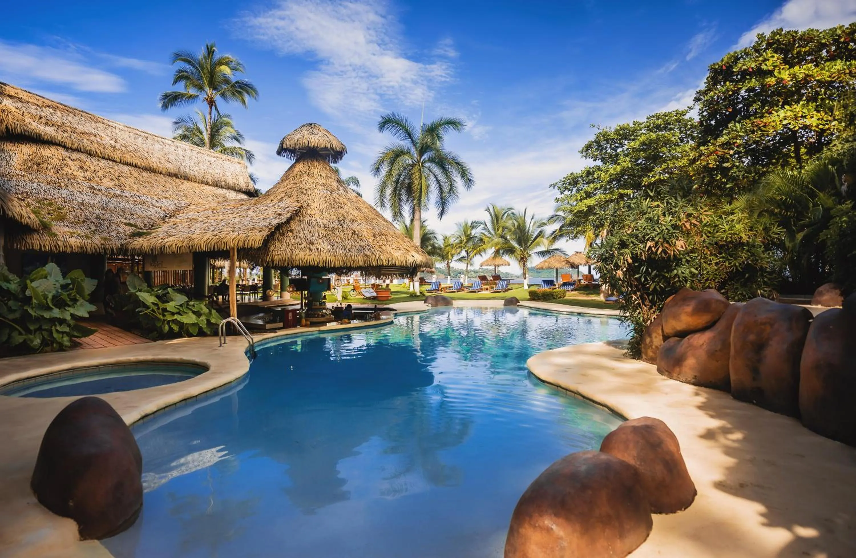 Garden view in Bahia del Sol Beach front Boutique Hotel