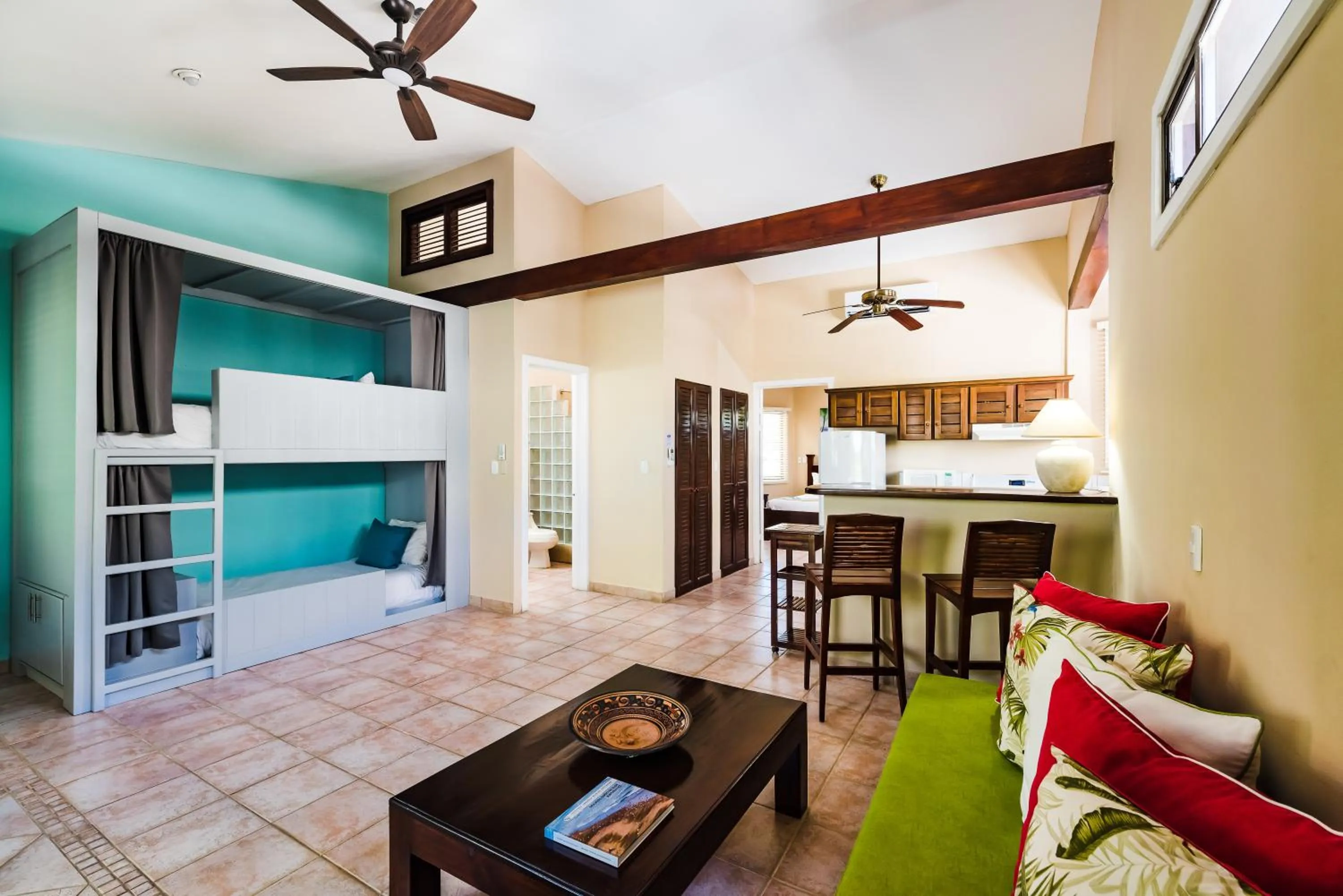 Kitchen or kitchenette in Bahia del Sol Beach front Boutique Hotel