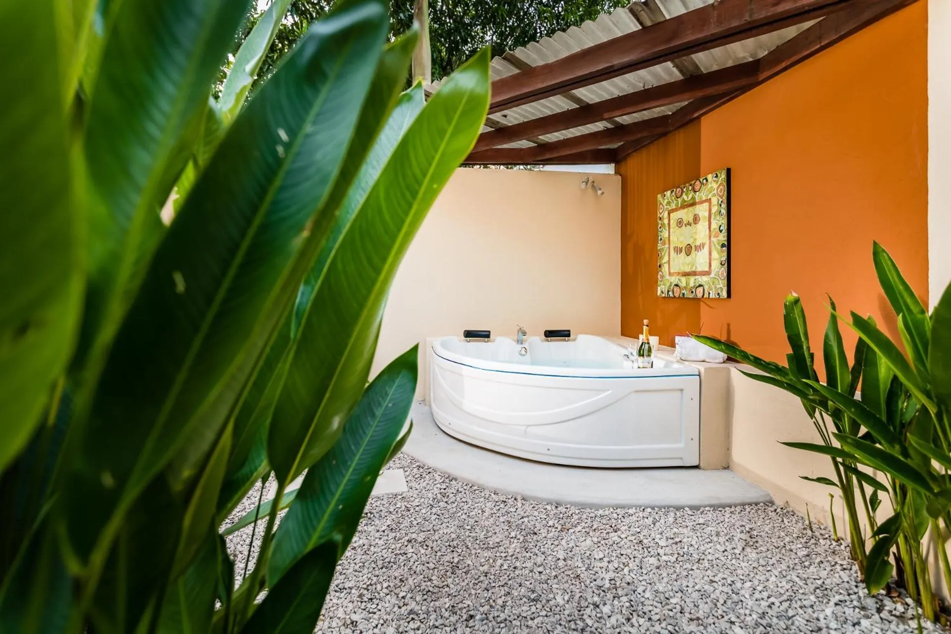 Hot Tub in Bahia del Sol Beach front Boutique Hotel