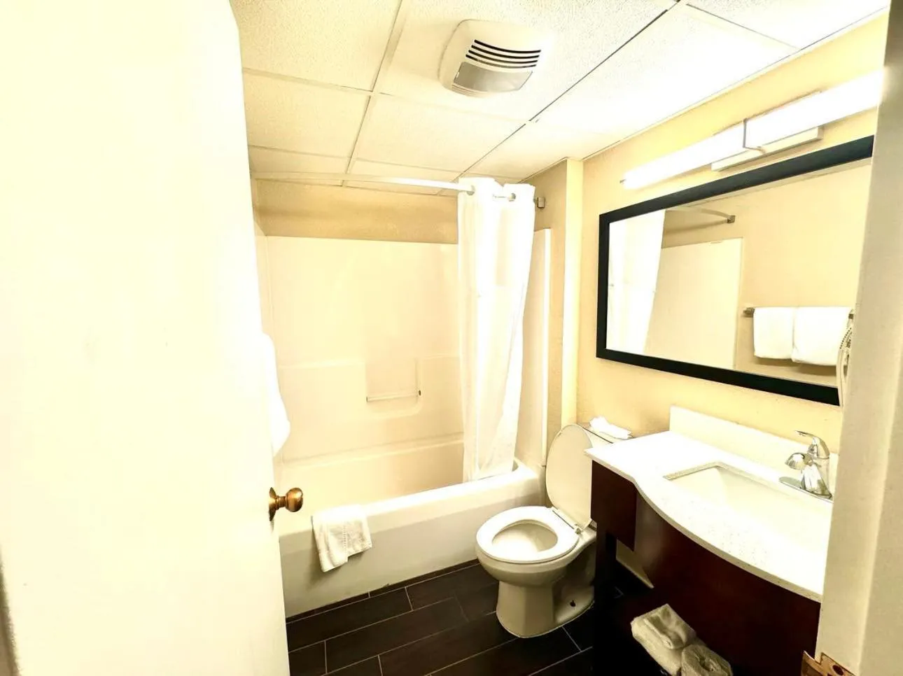 Shower in Super 8 by Wyndham Frederick