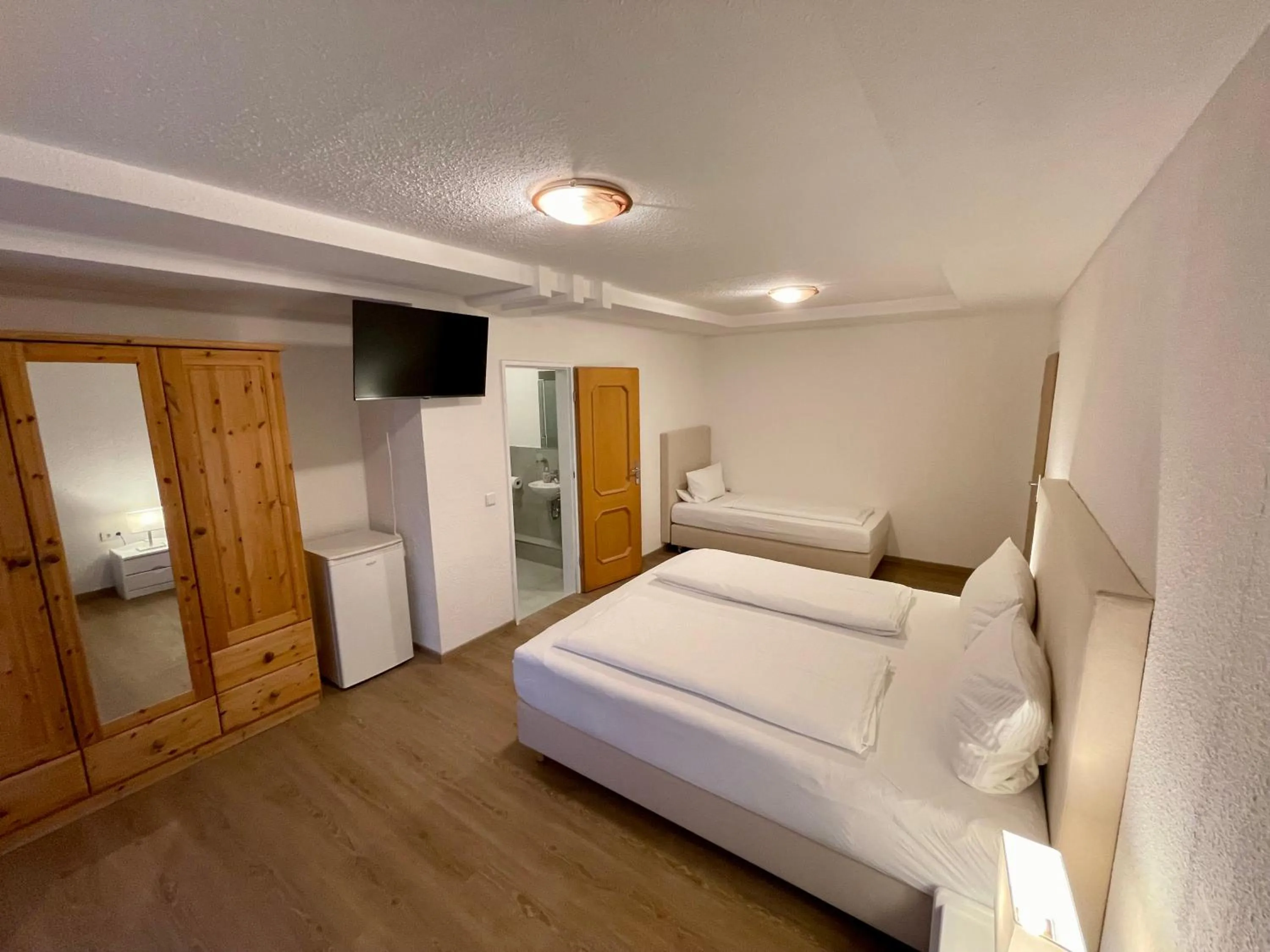 Bedroom, Bed in Pension Frisia