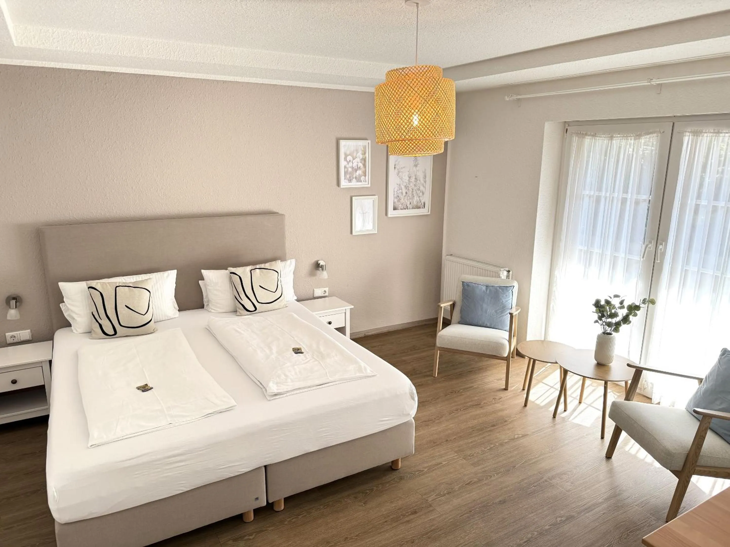 Bedroom, Bed in Pension Frisia