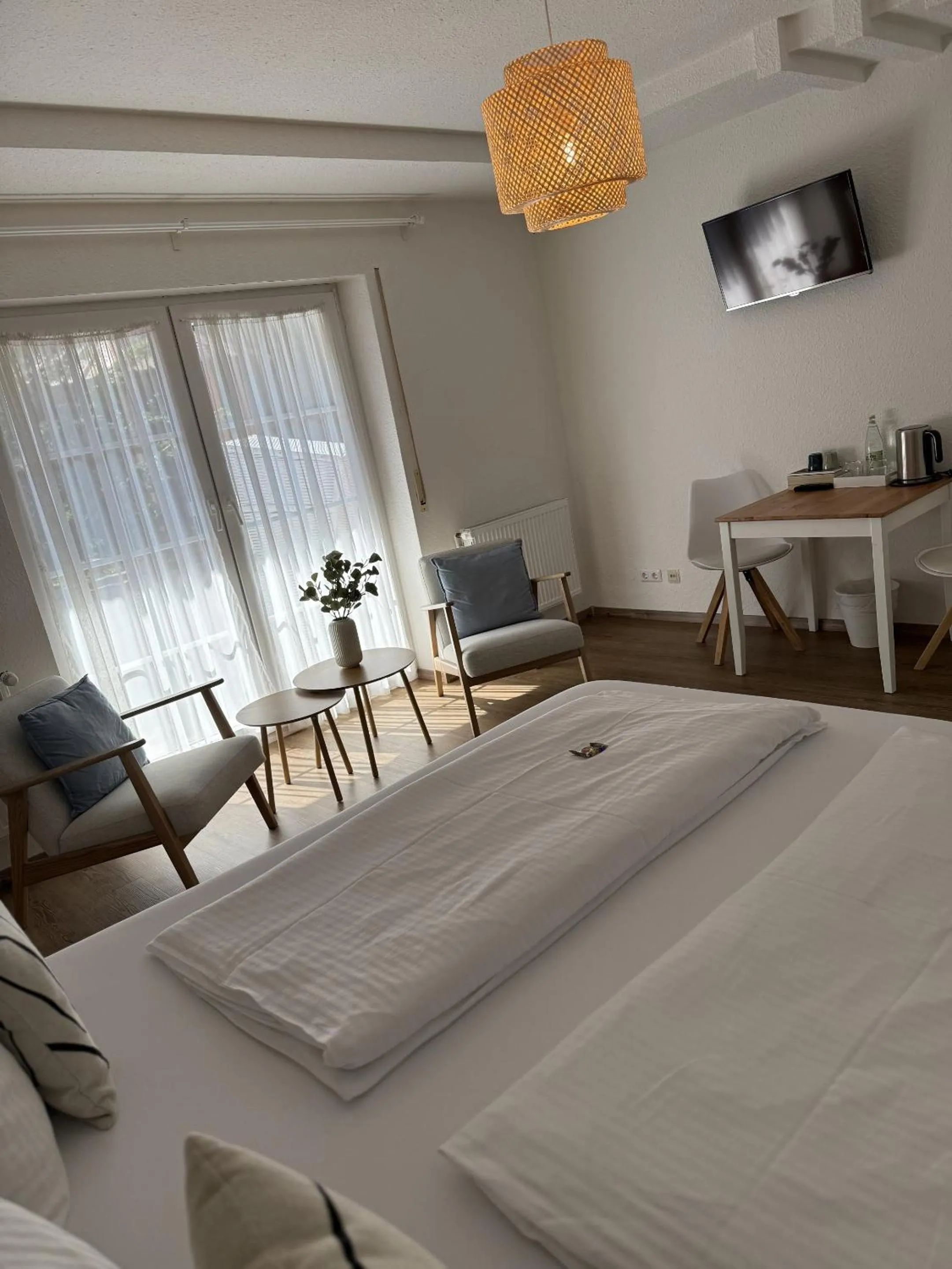 Bedroom, Bed in Pension Frisia