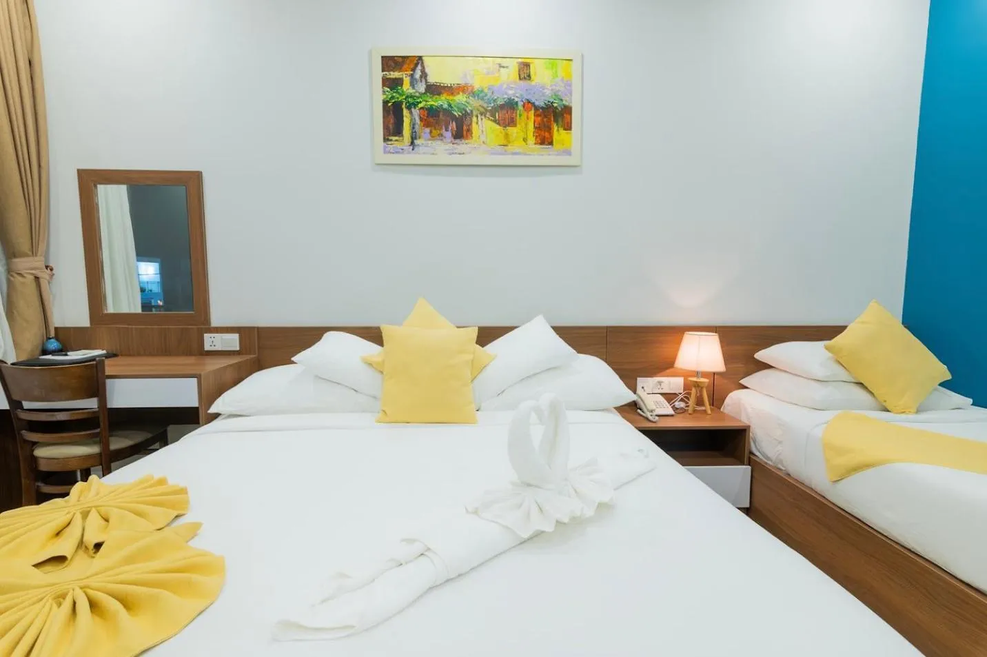 Living room, Bed in Hoi An Majestic Villa