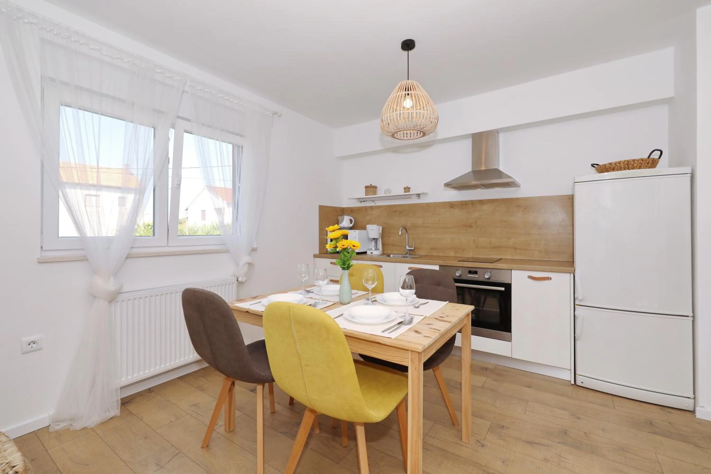 Kitchen or kitchenette in Apartments Ivanov