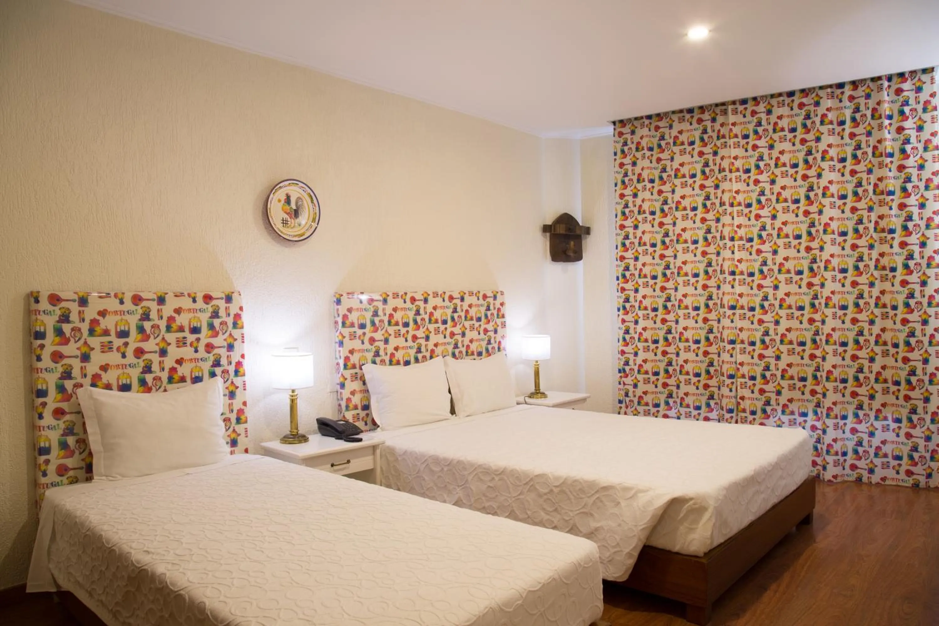 Decorative detail, Bed in Hotel A.S. Lisboa