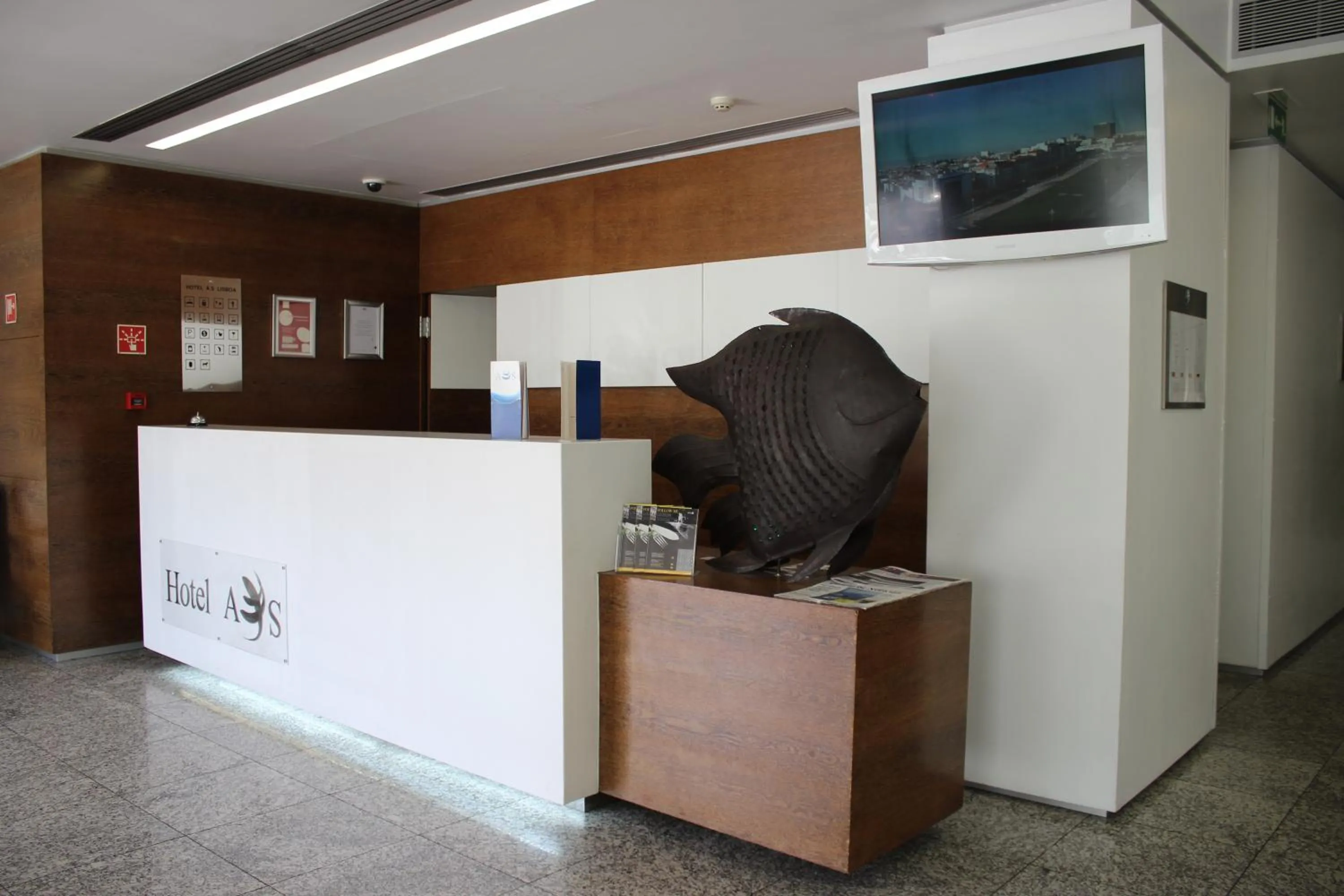 Lobby or reception in Hotel A.S. Lisboa
